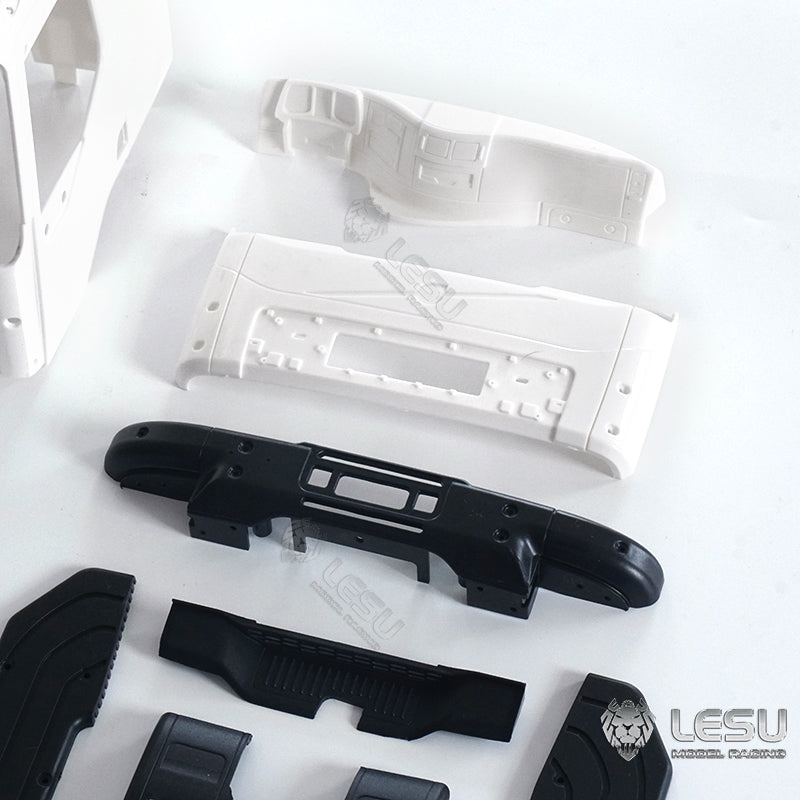 1/14 Scale LESU VM RC Tractor Truck DIY Plastic Cabin Shell Kit with Light Hinge & Head Beam Buckle - Perfect for Remote Control Car Enthusiasts & Model Builders | Great for RC Vehicle Upgrades, Hobby Projects & Collectors