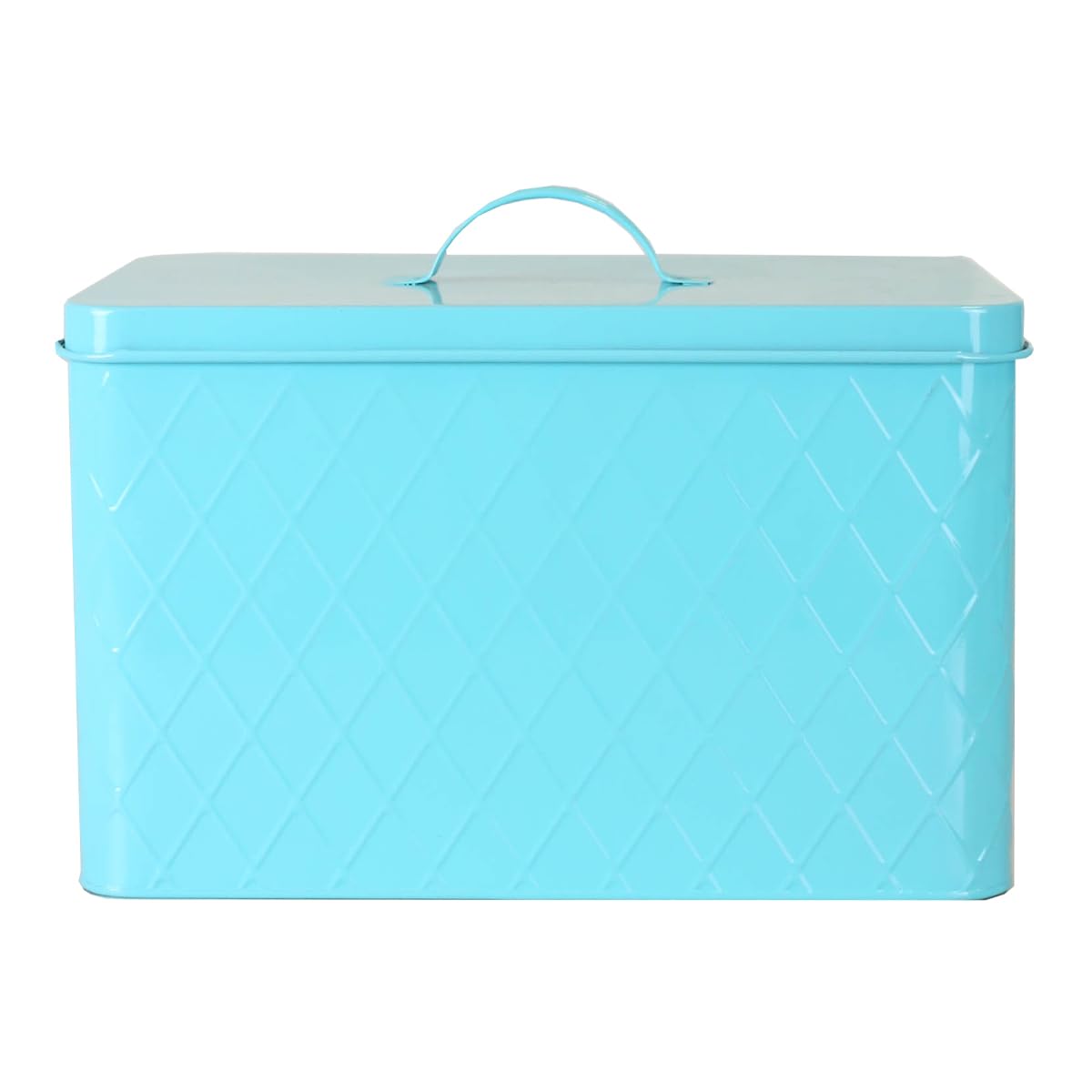 Home Basics Tin Kitchen Food Storage Canister Set - Airtight Bread Box with Lid for Pantry Organization | Perfect for Storing Bread, Cookies, and Dry Goods in Your Kitchen