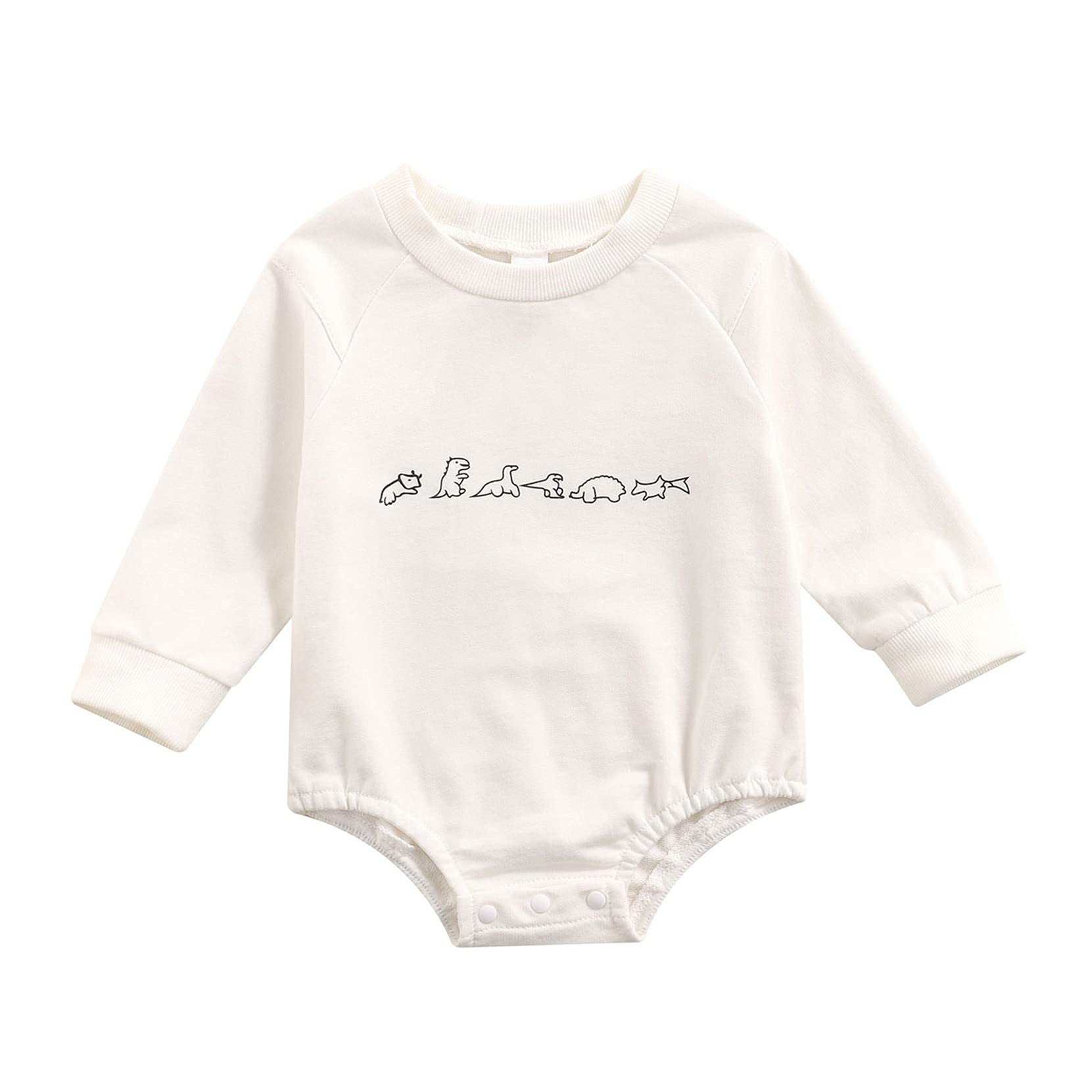 Baby Girl & Boy Long Sleeve Crewneck Sweatshirt Romper - Oversized Waffle Knit Pullover Bodysuit - Cozy Fall Outfit for Playdates, Family Photos & Seasonal Comfort
