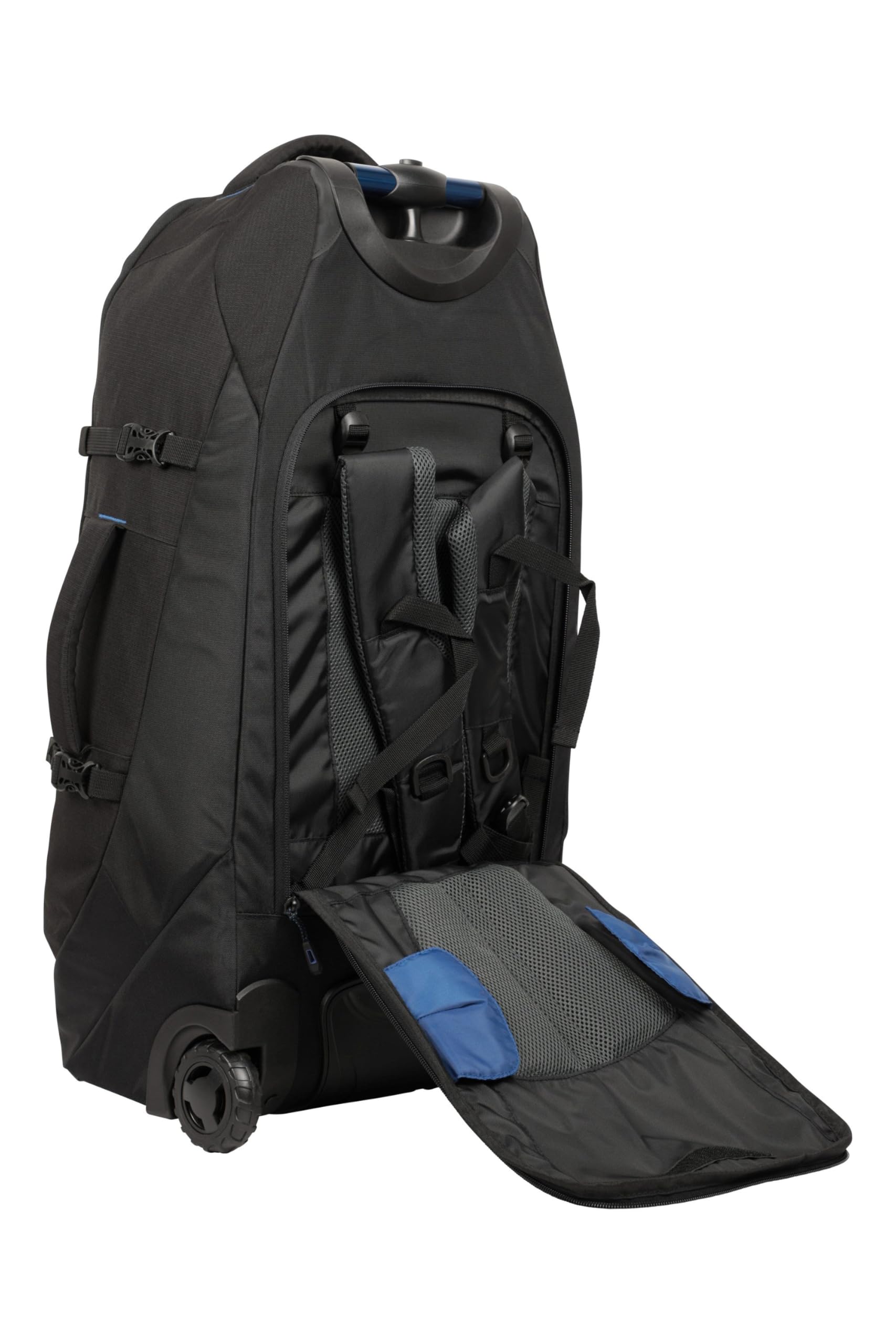 Mountain Warehouse Voyager 50L Wheeled Backpack - Durable Travel Backpack with Wheels for Hiking, Camping & Airplane Carry-On Luggage