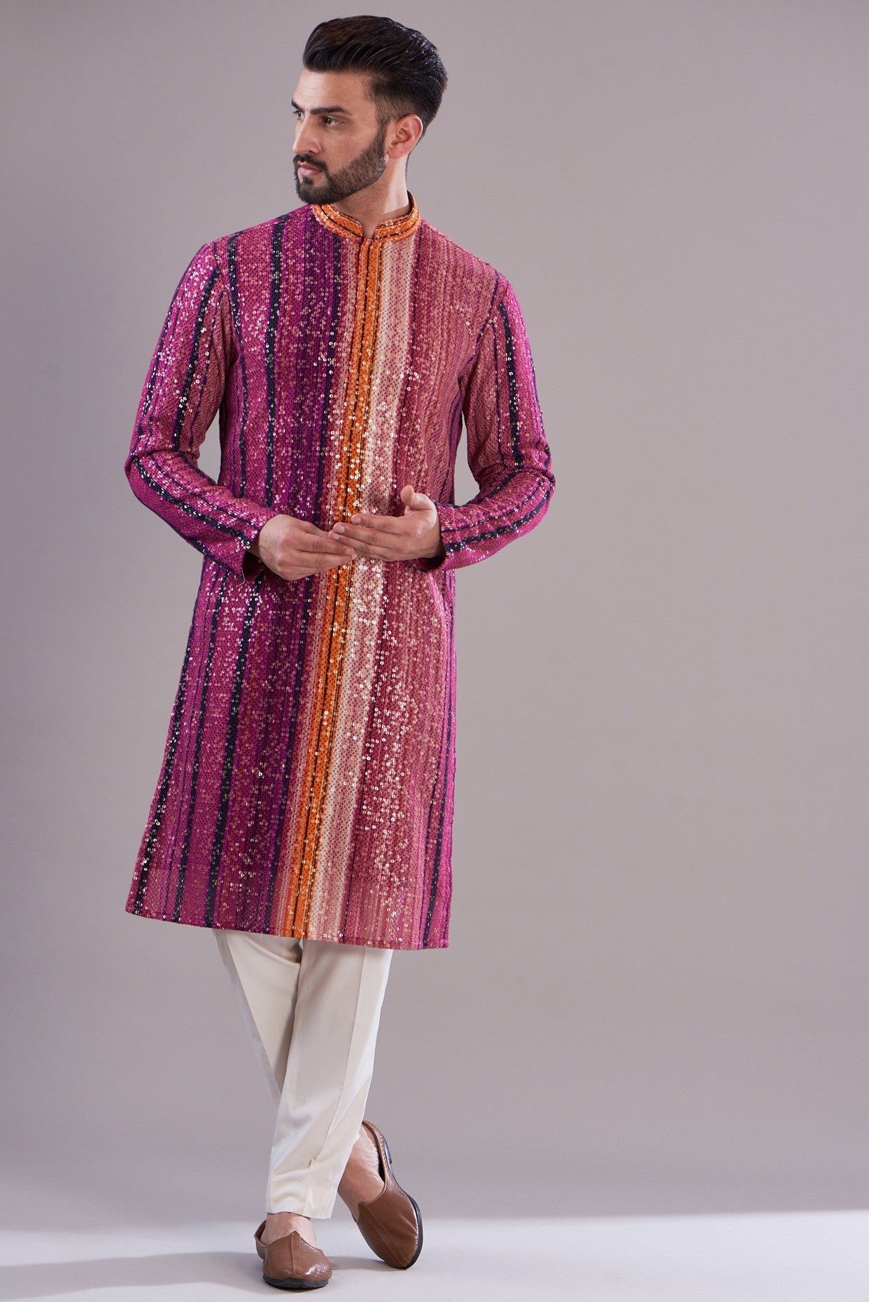 Stylish Multi-Sequenced Kurta for Women - Traditional Indian Embroidered Tunic Top - Perfect for Festivals, Weddings & Casual Wear