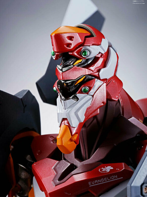 Bandai Metal Build Evangelion EVA-02 Production Model Action Figure - Neon Genesis Collectible for Anime Fans & Display