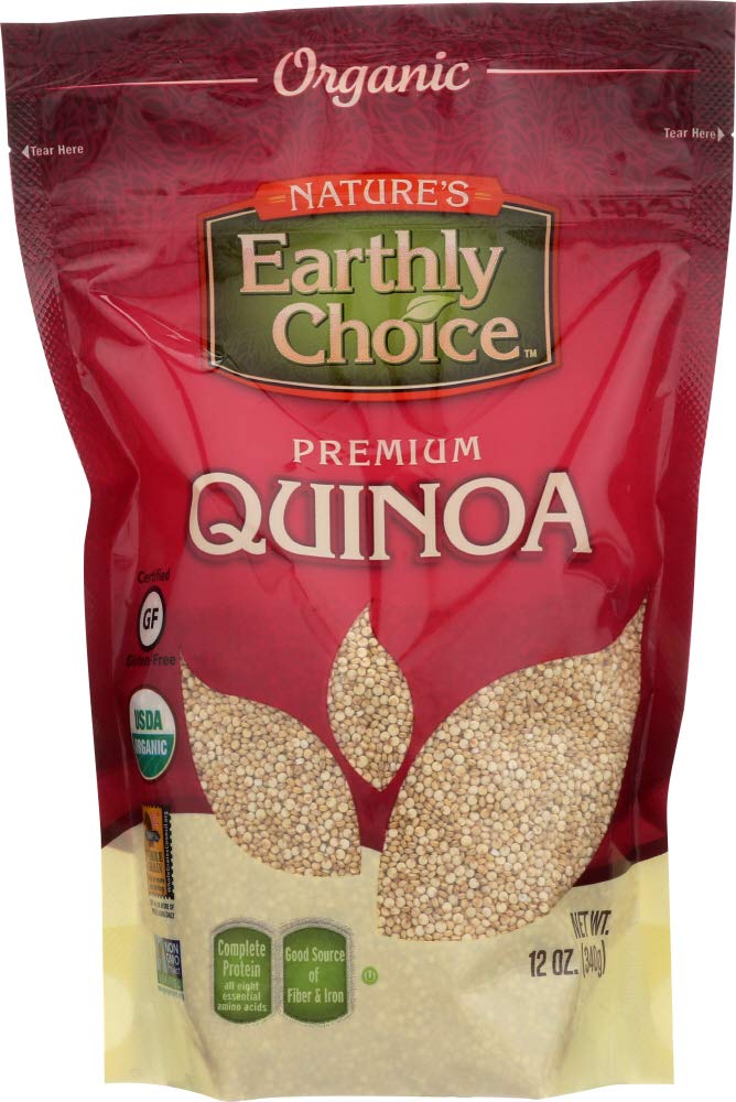 Premium Organic Quinoa Gluten Free - 12 Oz Pack of 6 | Non-GMO, High Protein Superfood for Healthy Meals, Salads & Meal Prep | Nature's Earthly Choice