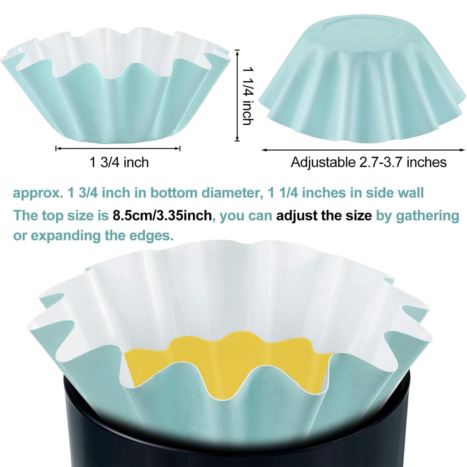 Boao Reusable Leakproof Wax Warmer Containers - 25 Pack Blue Wax Melt Liners for Electric Scented Candle Warmers & Burners | Perfect for Home Aromatherapy, Spa Relaxation, and Holiday Decorations