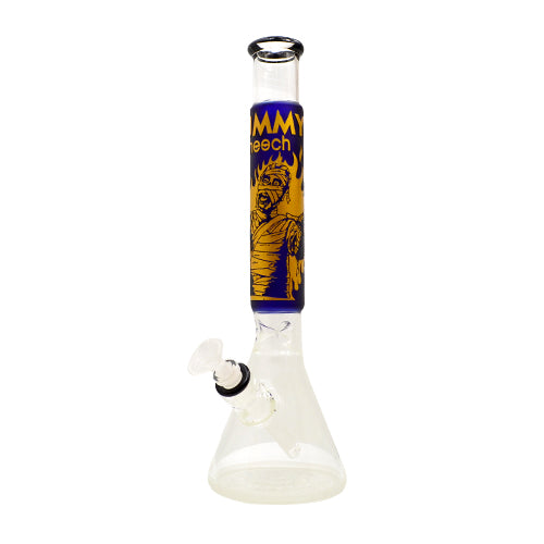 Premium Cheech Mummy Glass Bong - 12 Inch Water Pipe for Smooth Smoking | Perfect for Home Use, Parties & Gifts