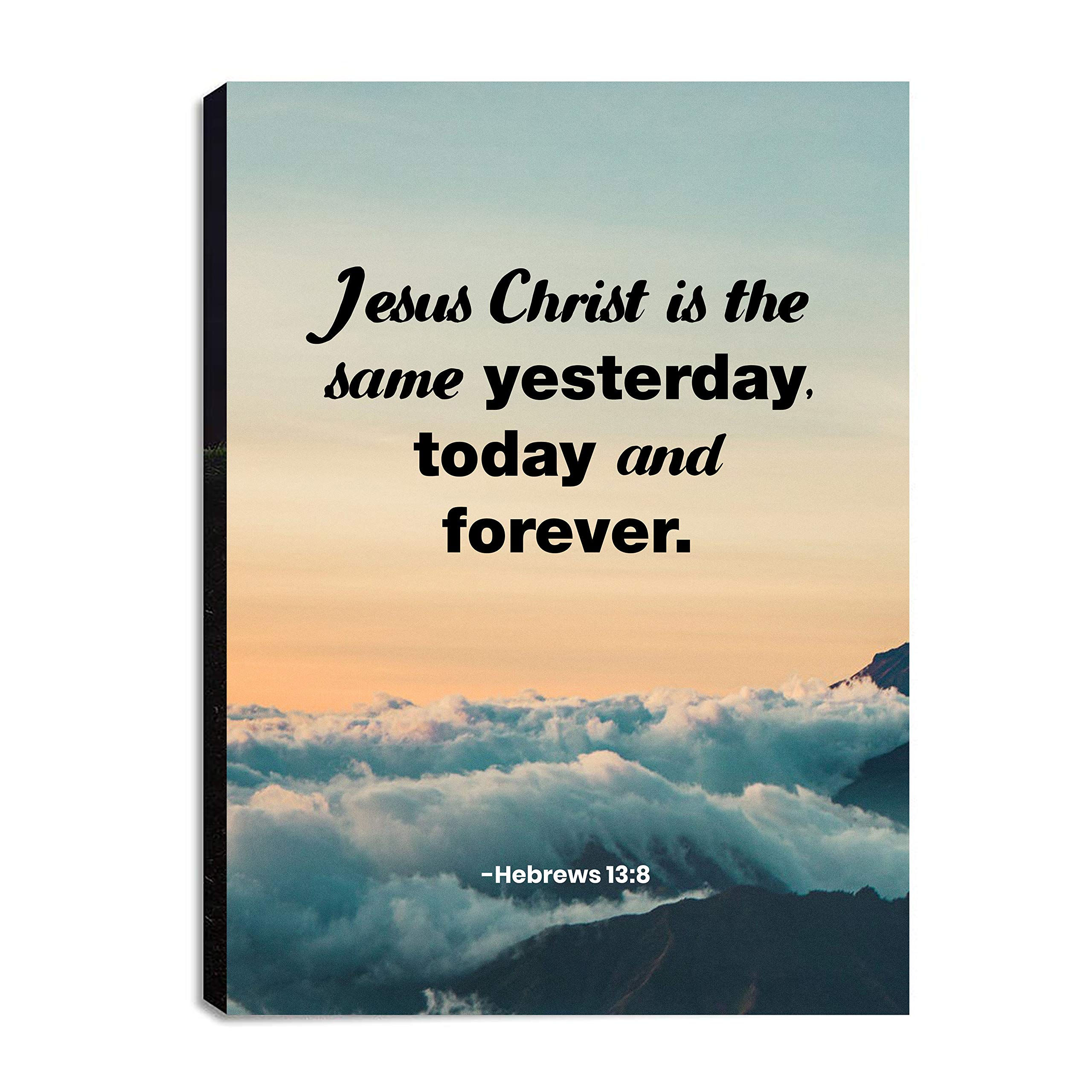 Jesus Christ Canvas Wall Art 30x40in - Christian Bible Verses & Prayers for Home Decor - Perfect for Living Room, Bedroom & Kitchen - Ready to Hang Inspirational Religious Wall Decor
