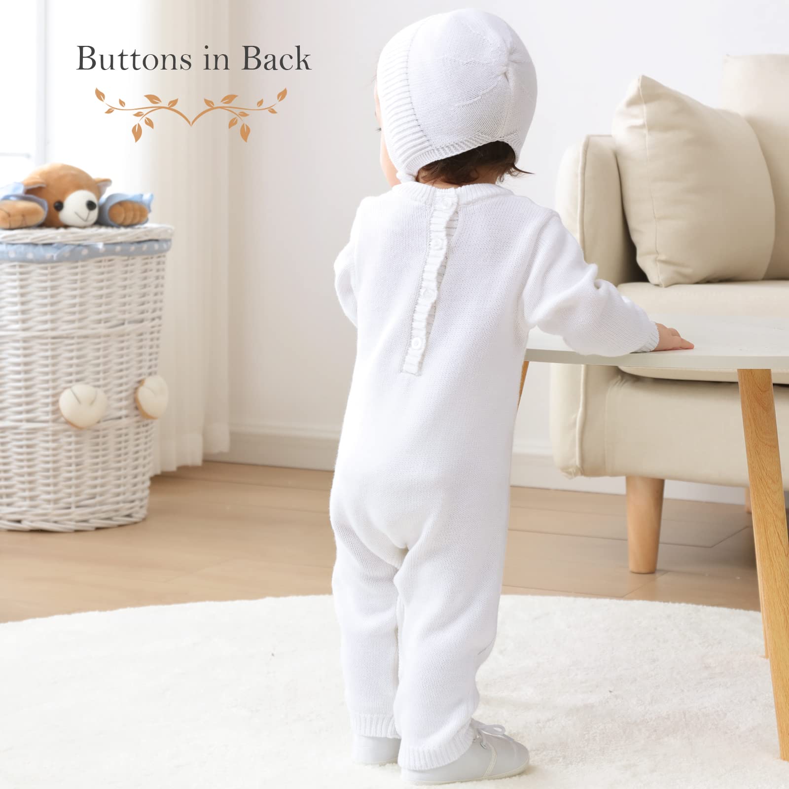 Booulfi Baby Boy's Christening Baptism Outfit Suit with Hat & Cross Detail - Perfect for Christening, Baptism, First Communion & Special Occasions