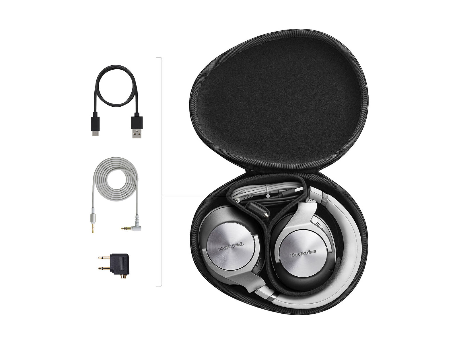 Technics EAH-A800E Premium Wireless Noise Cancelling Headphones - Hi-Res Audio, Bluetooth 5.0, 40mm Drivers for Home, Office & Travel Use