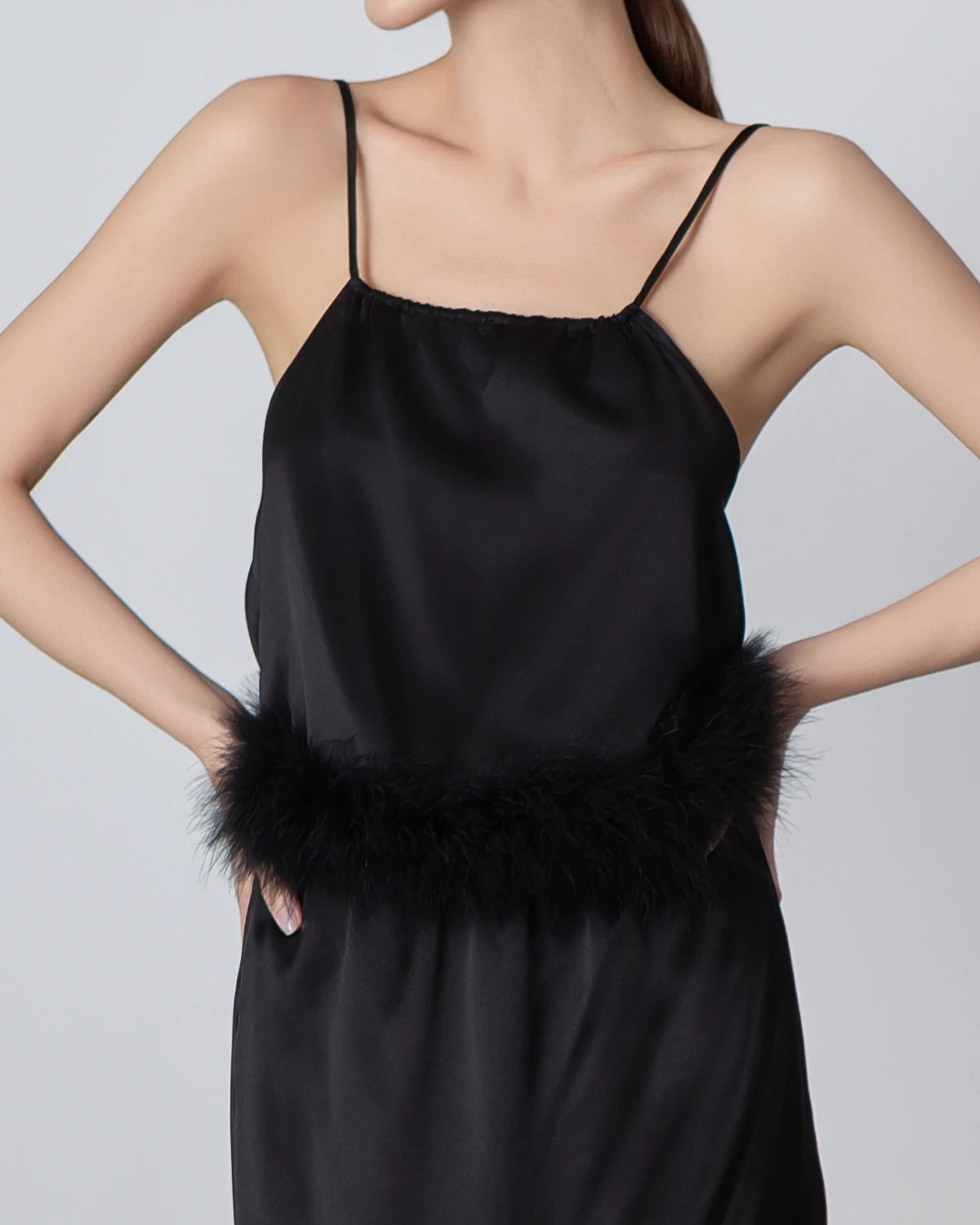 Elegant Backless Silk Camisole & Maxi Skirt Set - Women's Luxury Lingerie & Evening Wear for Date Night, Wedding, Special Occasions