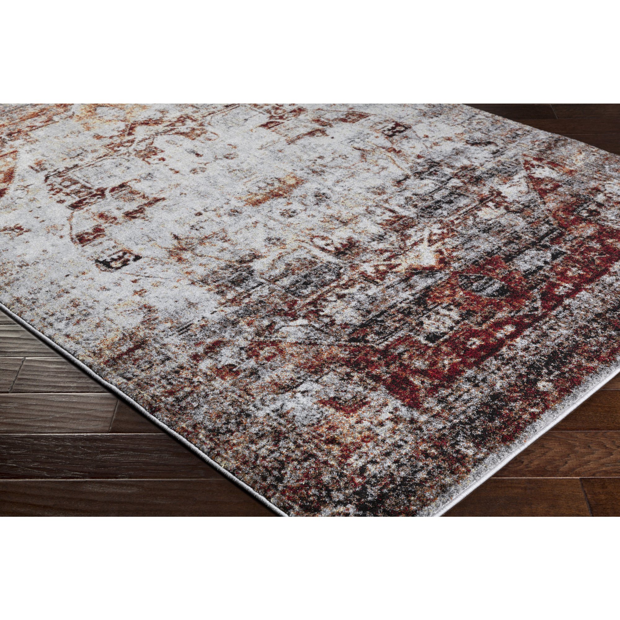 Bravo Dark Red Traditional Area Rug 2' x 3' - Updated Classic Design for Living Room, Bedroom & Entryway - Soft & Durable Home Decor