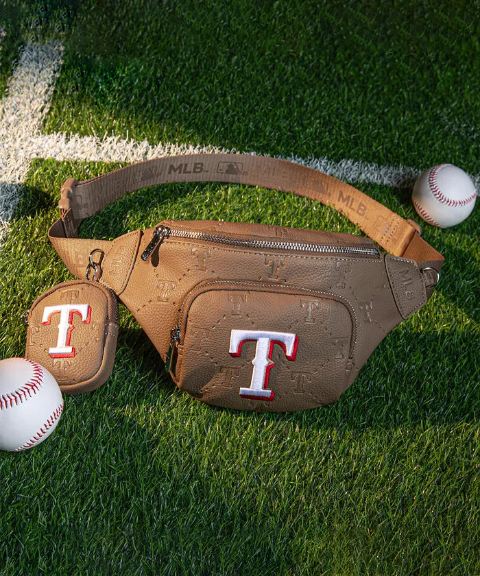 MLB Texas Rangers Waist Pack - Adjustable Belt Bag for Men & Women - Perfect for Baseball Games, Concerts & Travel