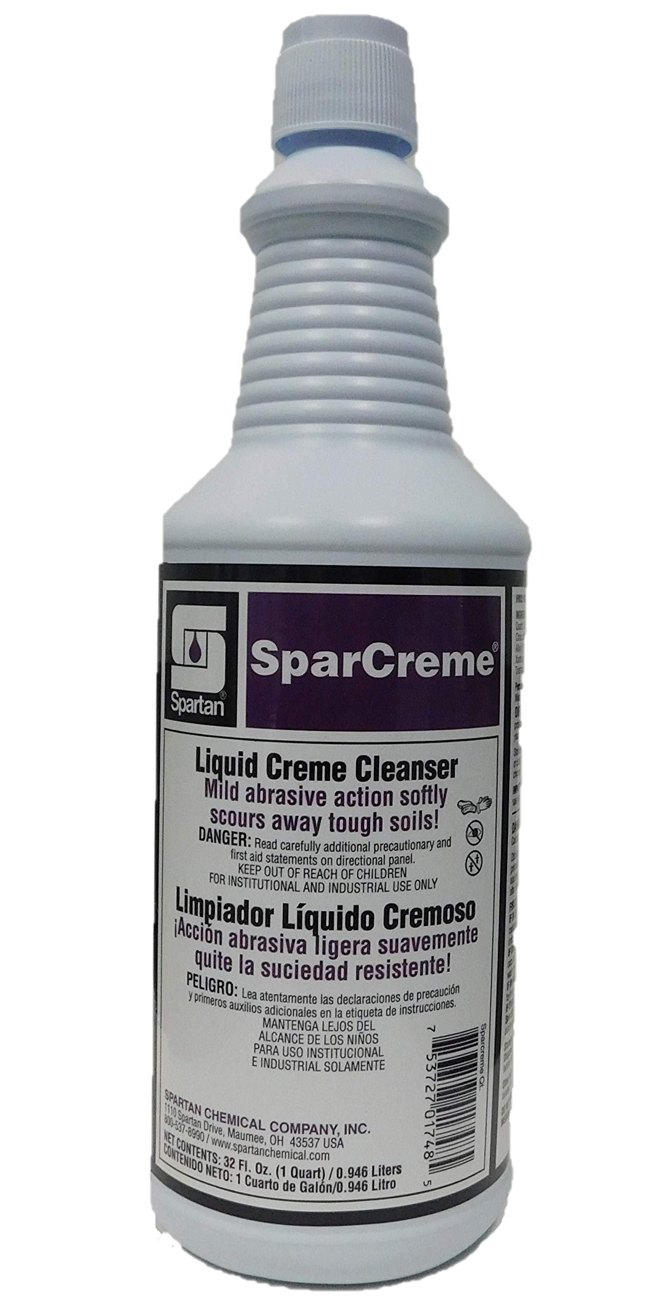 SparCreme Heavy-Duty Restroom Cleaner #732003 - 12 Quarts per Case (1 Case) - Ideal for Commercial Bathrooms, Hospitals, and High-Traffic Areas