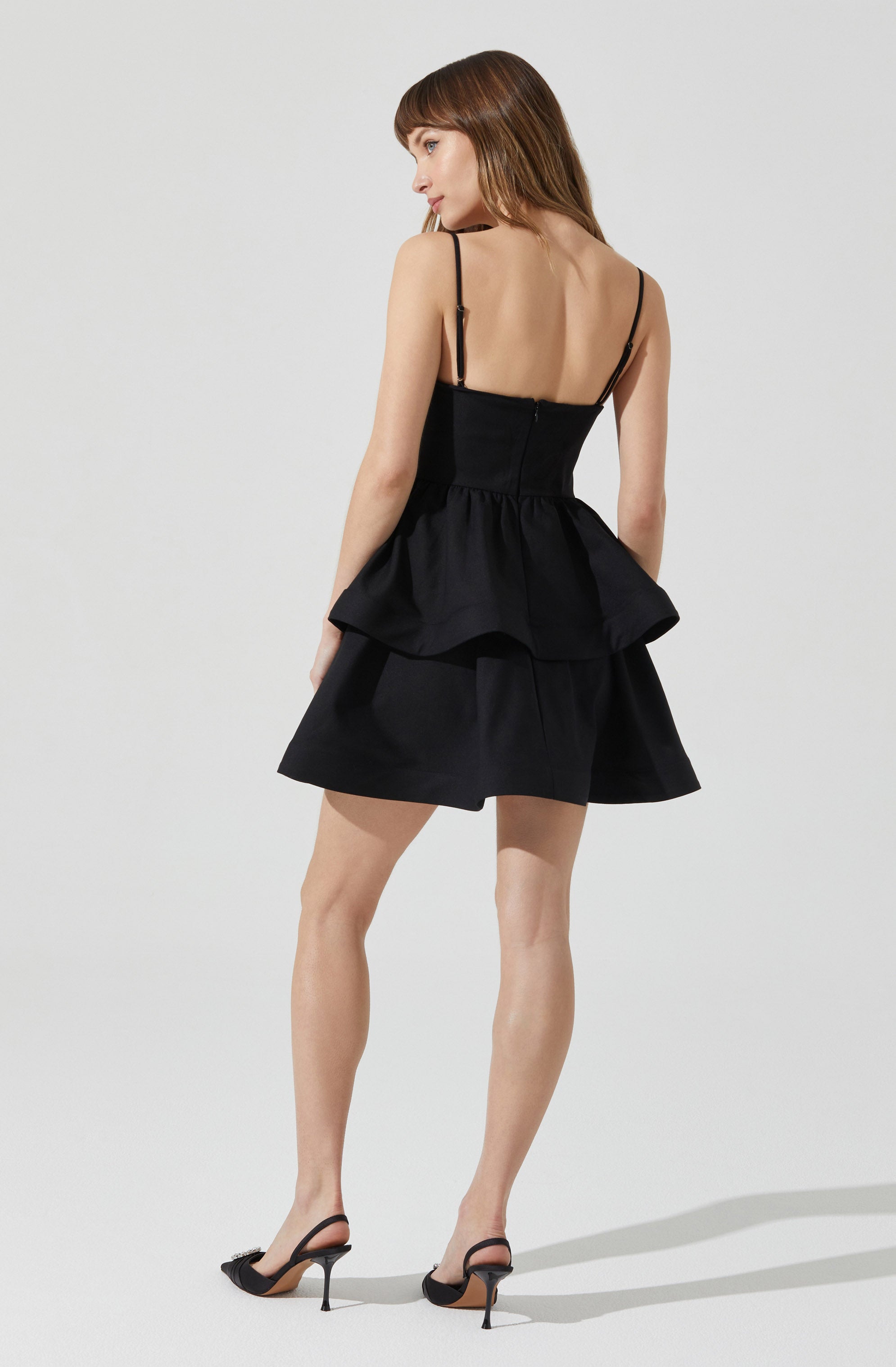 Leola Tiered Skater Mini Dress for Women - Flowy A-Line Party Dress with Ruffles | Perfect for Cocktail Parties, Date Nights & Summer Outings