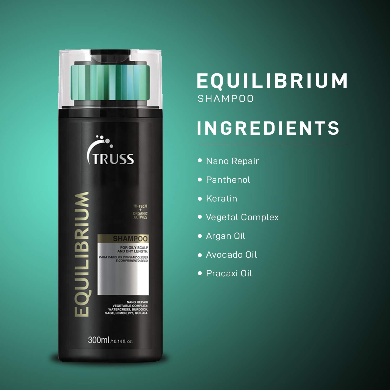 Truss Night Spa Hair Serum Bundle with Equilibrium Conditioner & Shampoo Set for Deep Hydration & Repair | Perfect for Damaged, Dry & Frizzy Hair | At-Home Salon Treatment & Nighttime Hair Care Routine