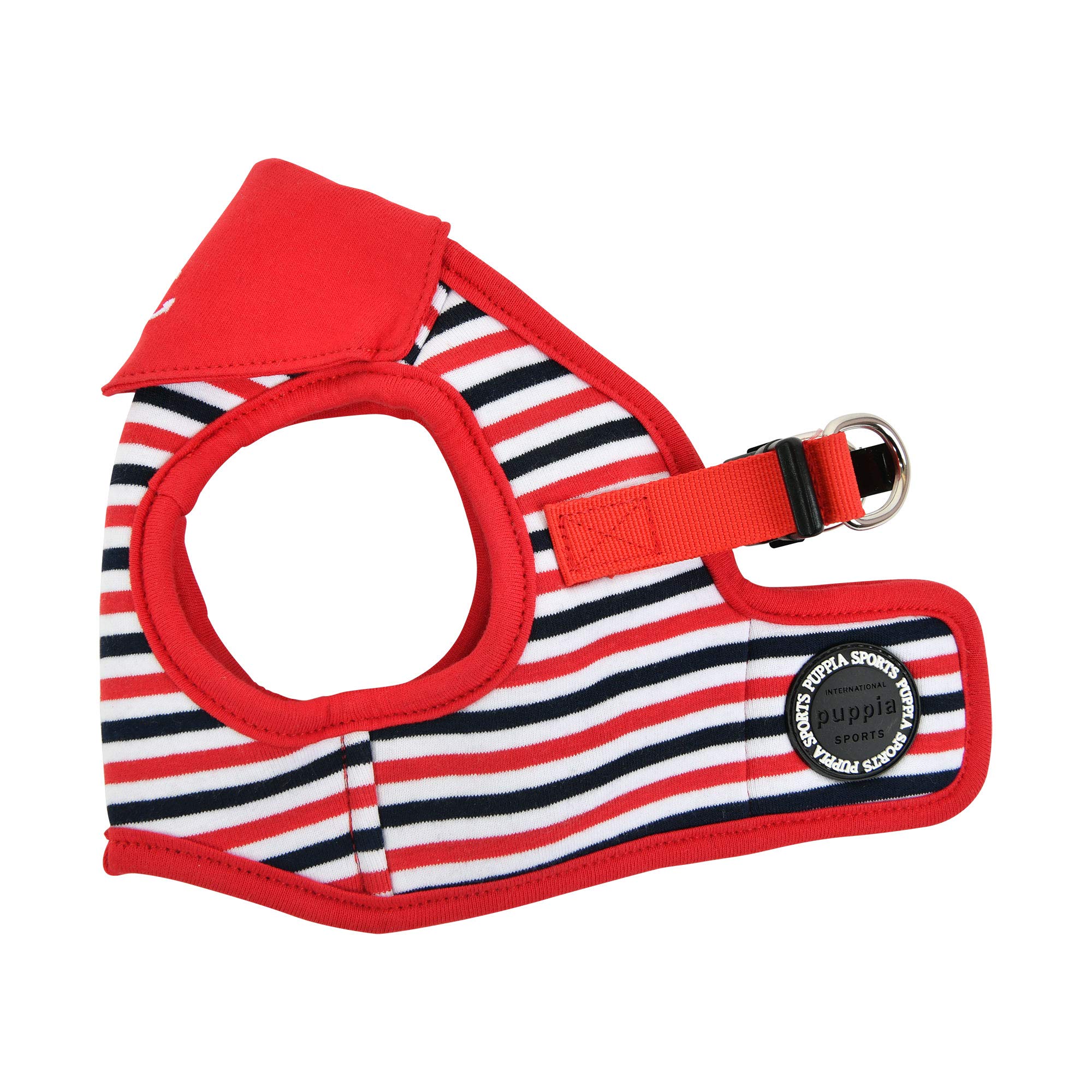 Puppia Seaman Harness for Dogs - Red Color - XL Size - Comfortable & Adjustable Pet Vest for Walking, Running & Outdoor Adventures