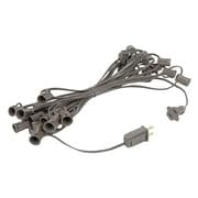 25ft C7 Outdoor Christmas String Lights with Candelabra Base (C7/E12) - 12