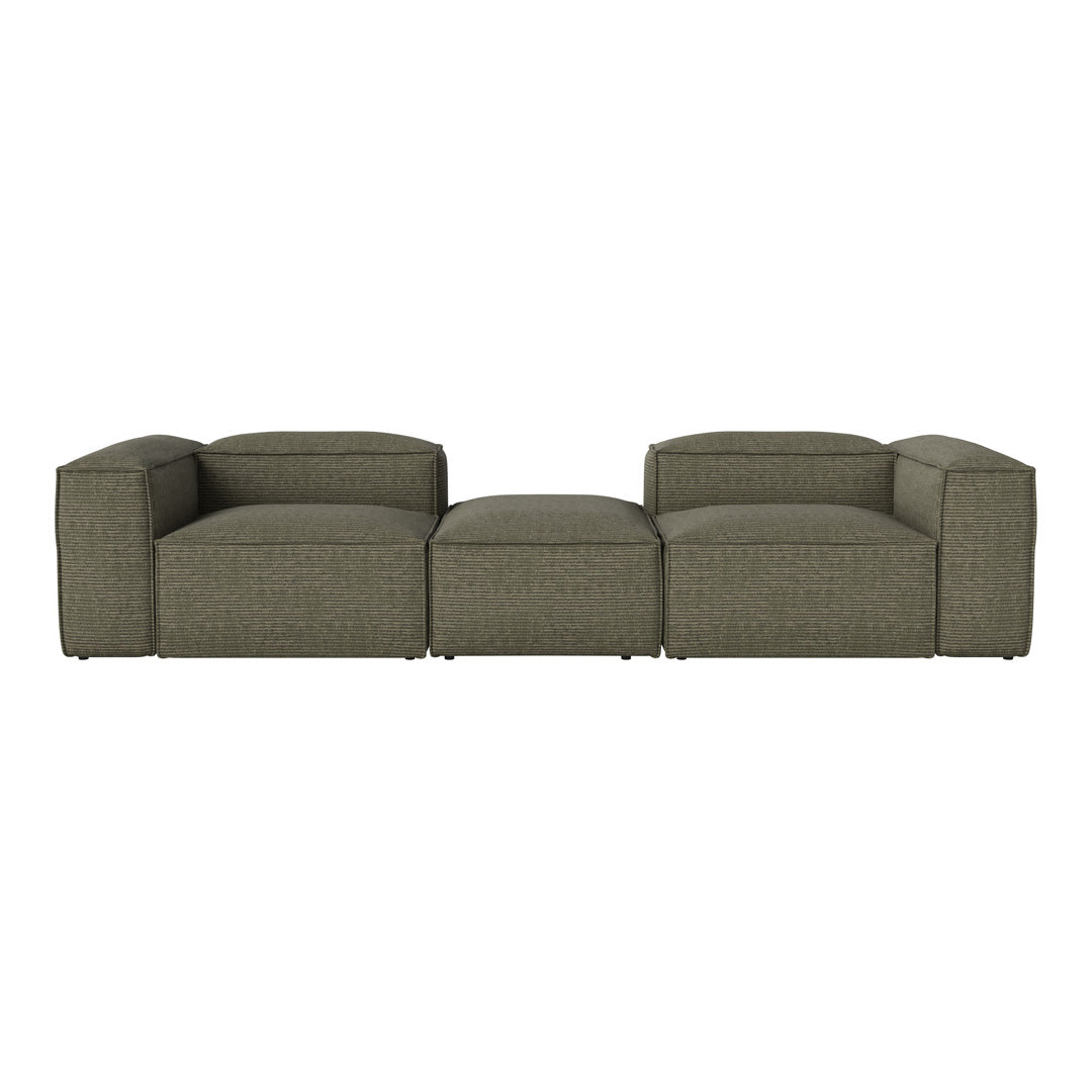 Cosima 2 Small Modular Sectional Sofa with Removable Pouf - Perfect for Small Living Rooms, Apartments & Cozy Spaces