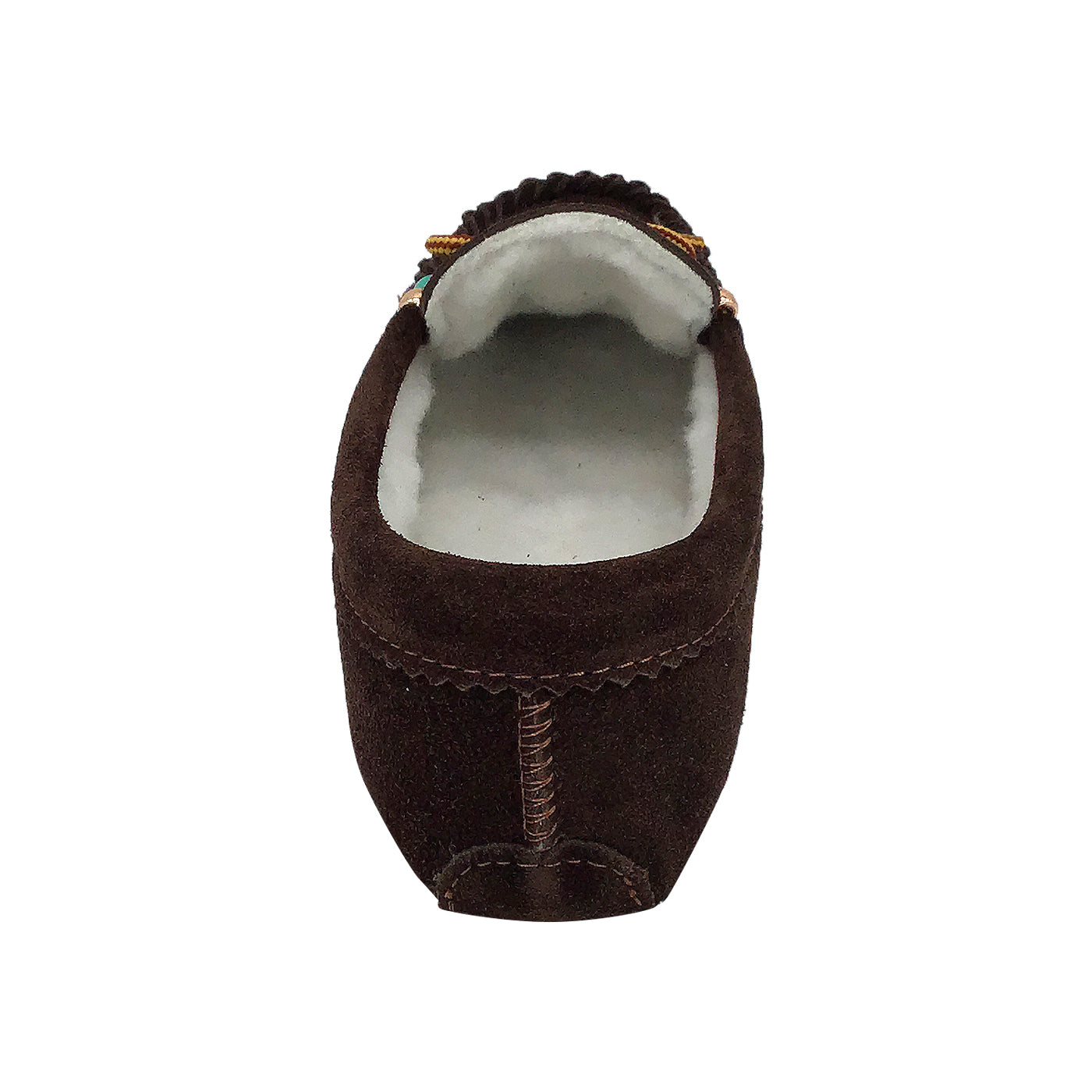 Women's Soft Sole Beaded Fleece Lined Suede Moccasins - Cozy Indoor/Outdoor House Slippers for Winter Comfort & Warmth | Perfect for Home, Lounge, and Cold Weather Wear