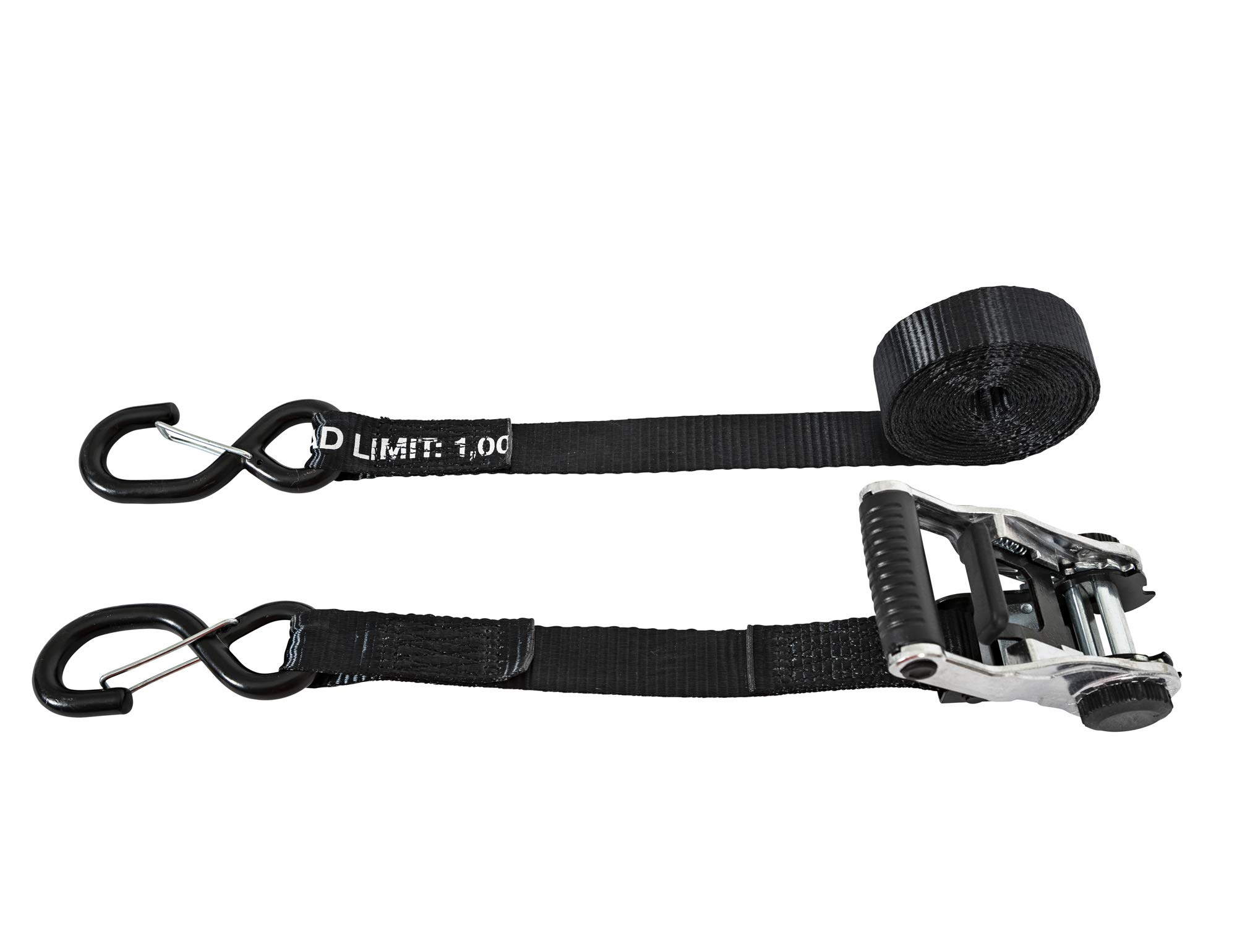 Heavy Duty 14-Foot Aluminum Ratchet Tie Down Straps with S-Hooks - 4-Pack for Truck, Trailer & Cargo Securing - Durable Transport Straps for Moving, Towing & Hauling