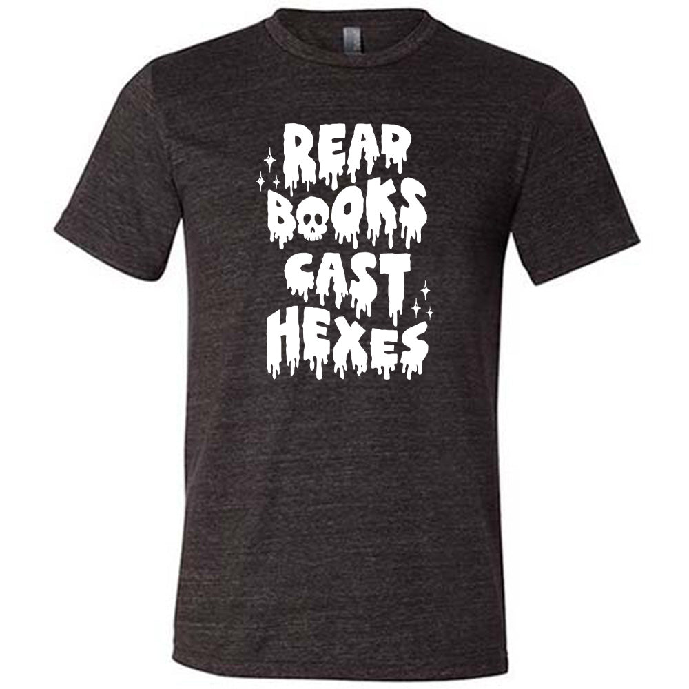 Unisex Read Books Cast Hexes T-Shirt - Perfect for Book Lovers, Witches & Halloween Costumes