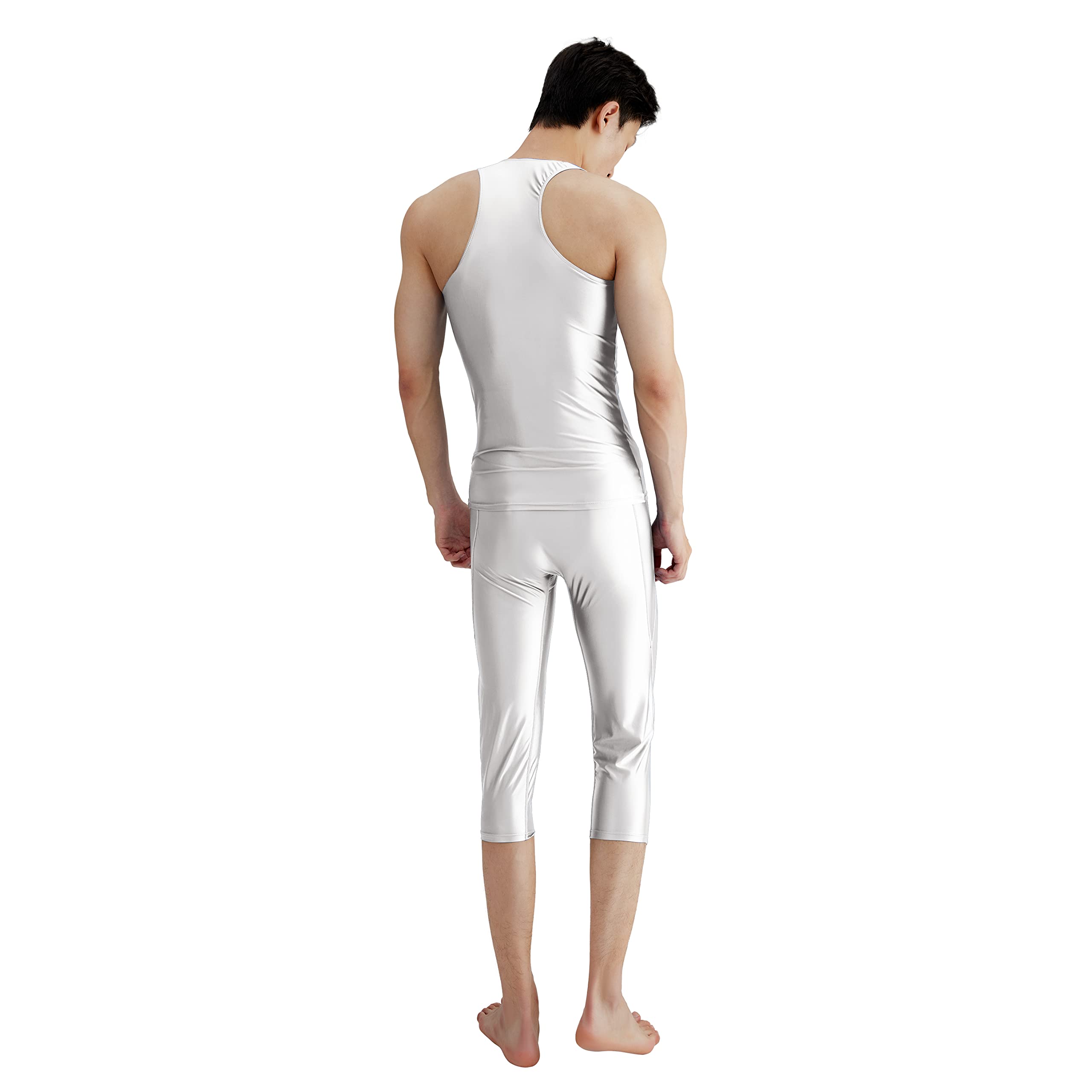 Uranus Series Men's High Elasticity Sports Sleeveless Vest - Sweat Absorbing & Breathable Running Shirt for Gym, Jogging & Outdoor Workouts