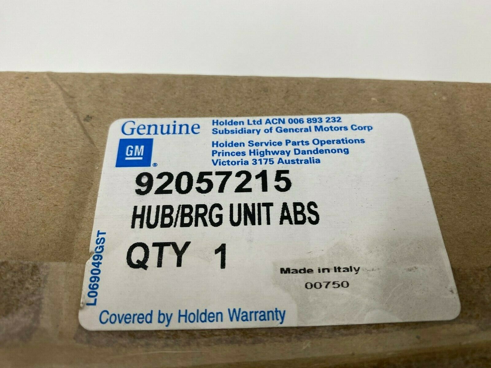 Genuine Holden Commodore VR VS Right Front ABS Hub and Bearing Assembly - Replacement for Smooth Braking & Safe Driving