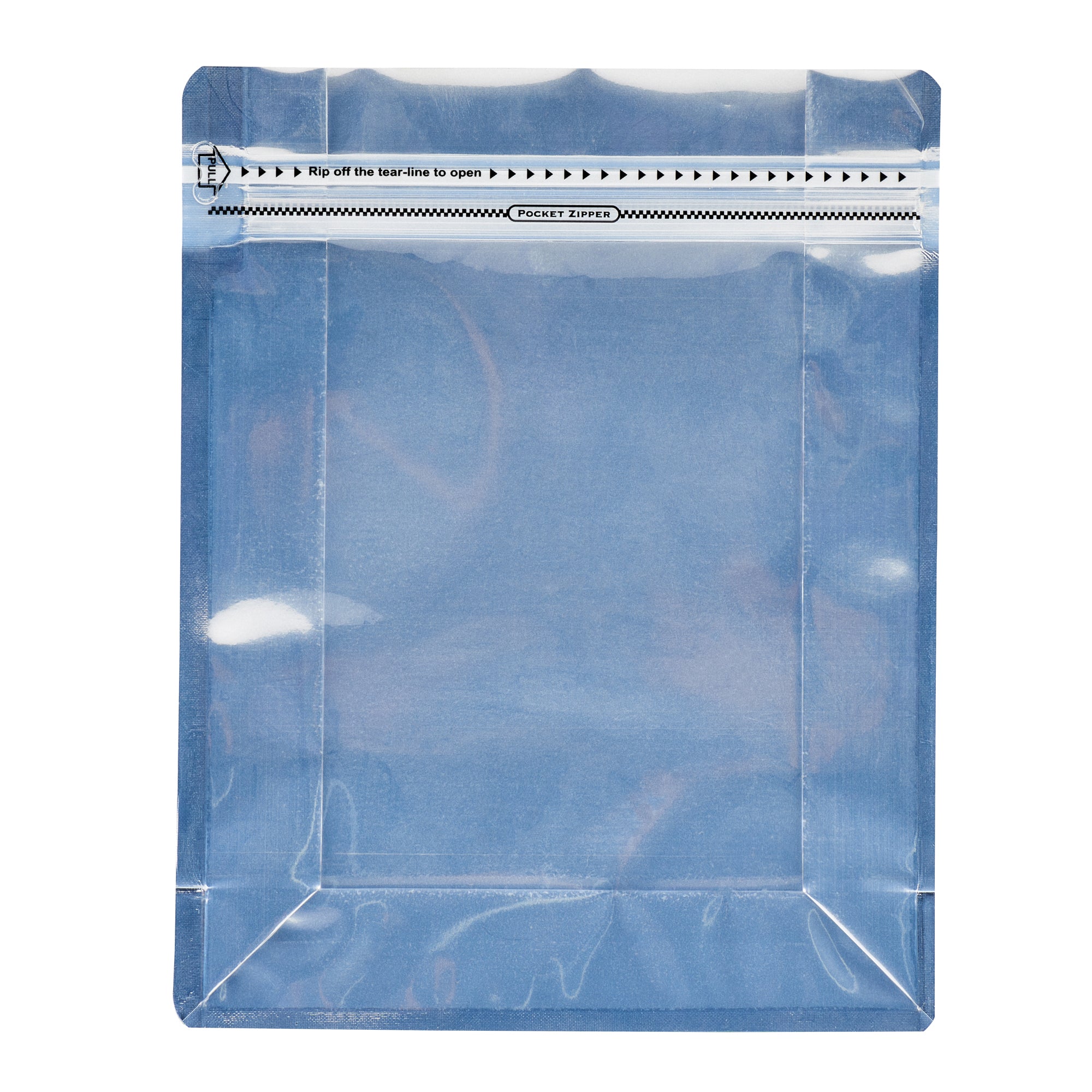 Premium White Plastic Large Snack Bags - Double Seal, Rip Lock & Heat Sealable (9.5