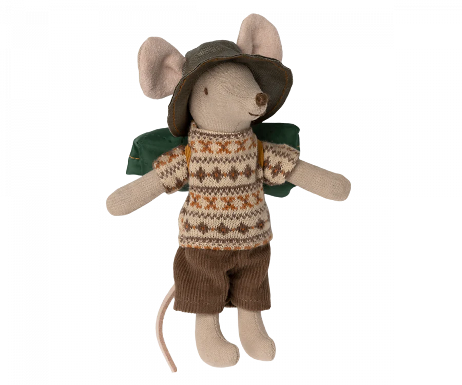 Hiker Mouse Plush Toy - Big Brother Stuffed Animal for Kids, Soft & Cuddly S23 - Perfect for Gifts, Nursery Decor, and Adventure-Themed Bedrooms