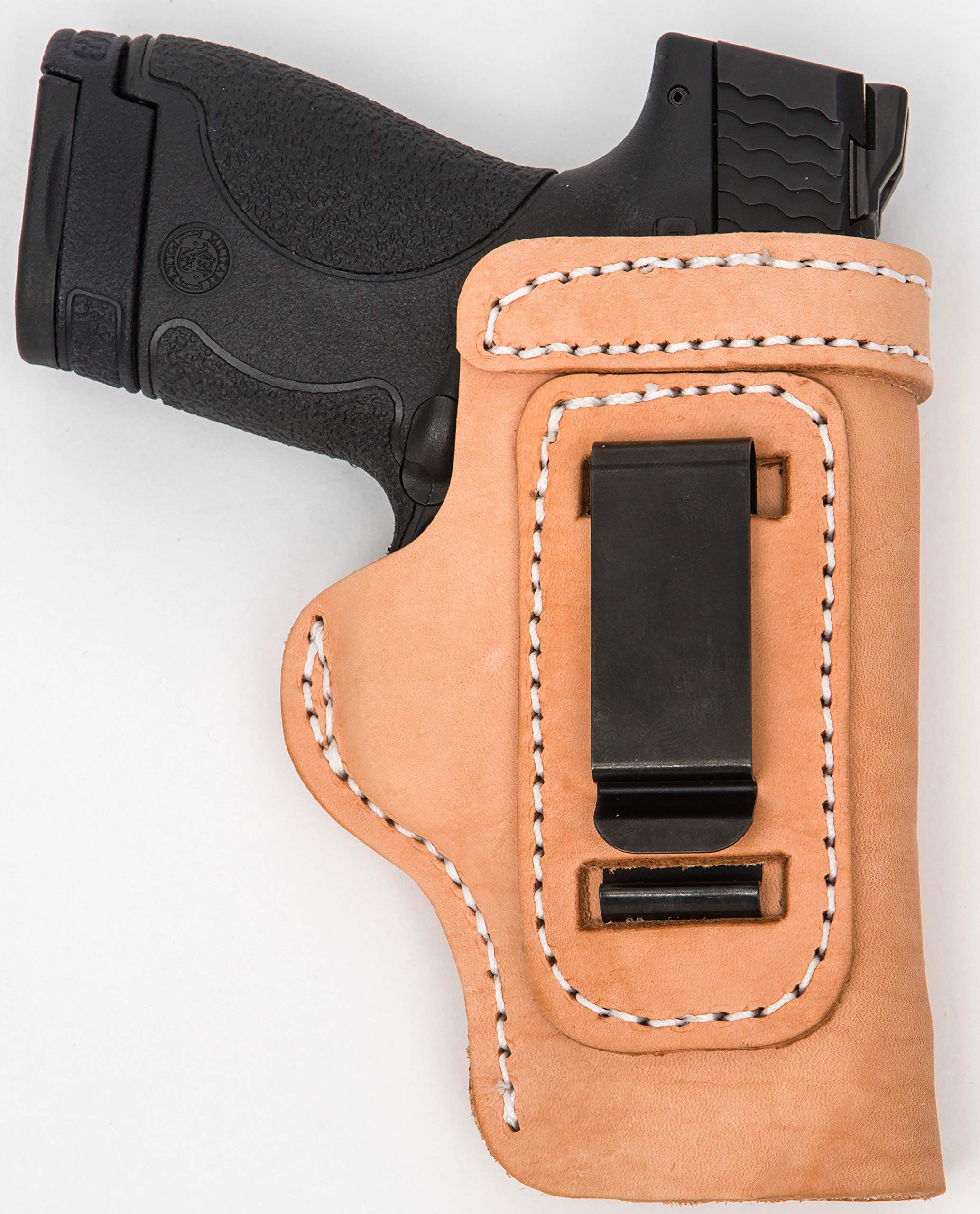 Premium Mossberg MC1sc Leather IWB Gun Holster for Right Hand - Natural Pro Carry LT | Concealed Carry, Everyday Comfort & Secure Fit for Self Defense