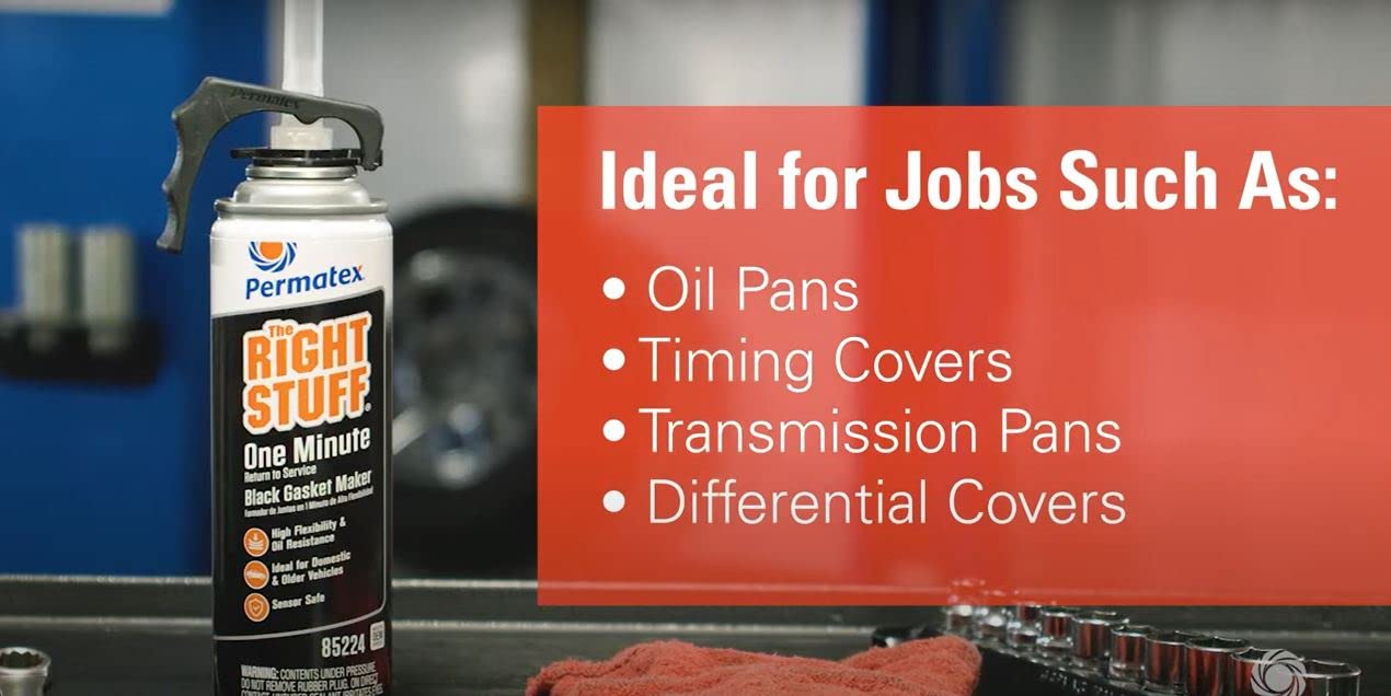 Permatex 25229-6PK The Right Stuff Gasket Maker - 3 oz High-Temperature RTV Silicone Sealant (6-Pack) - Perfect for Automotive, Marine & Industrial Engine Gasket Repairs