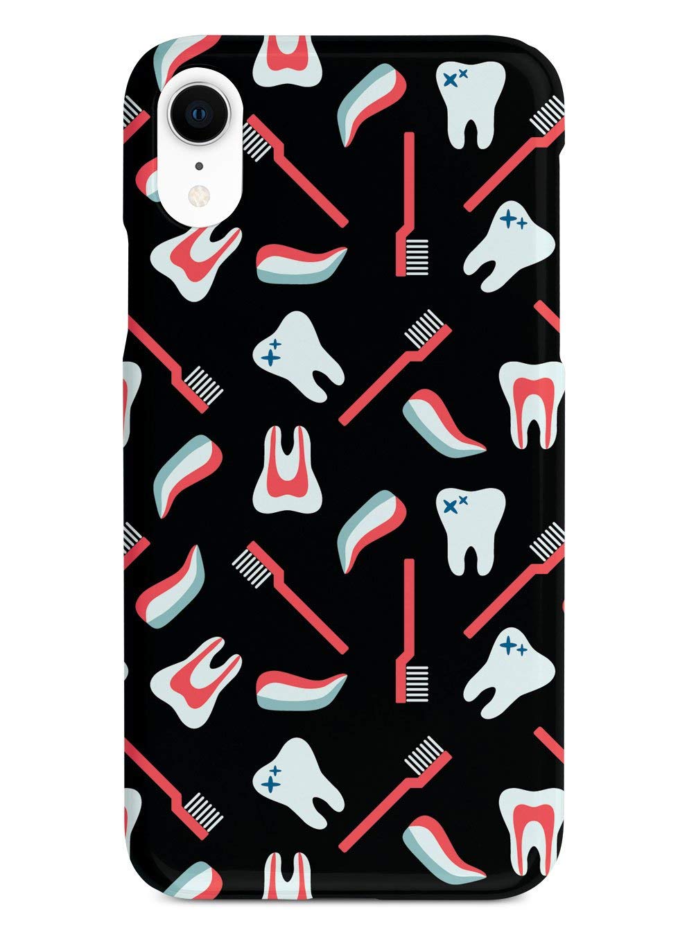 3D Textured Protective Phone Case Compatible with iPhone XR - Dental Hygienist Design - Shockproof & Anti-Scratch Cover for Apple iPhone XR - Perfect for Dental Professionals & Healthcare Workers
