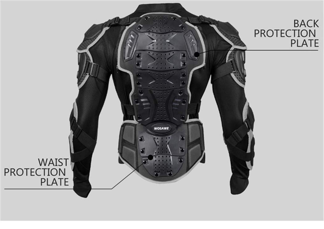 Motorcycle Full Body Armor Set - CE Certified Protective Jacket, Shorts, Knee Pads & Gloves for Off-Road Riding & Racing | Impact Protection Gear for Men & Women