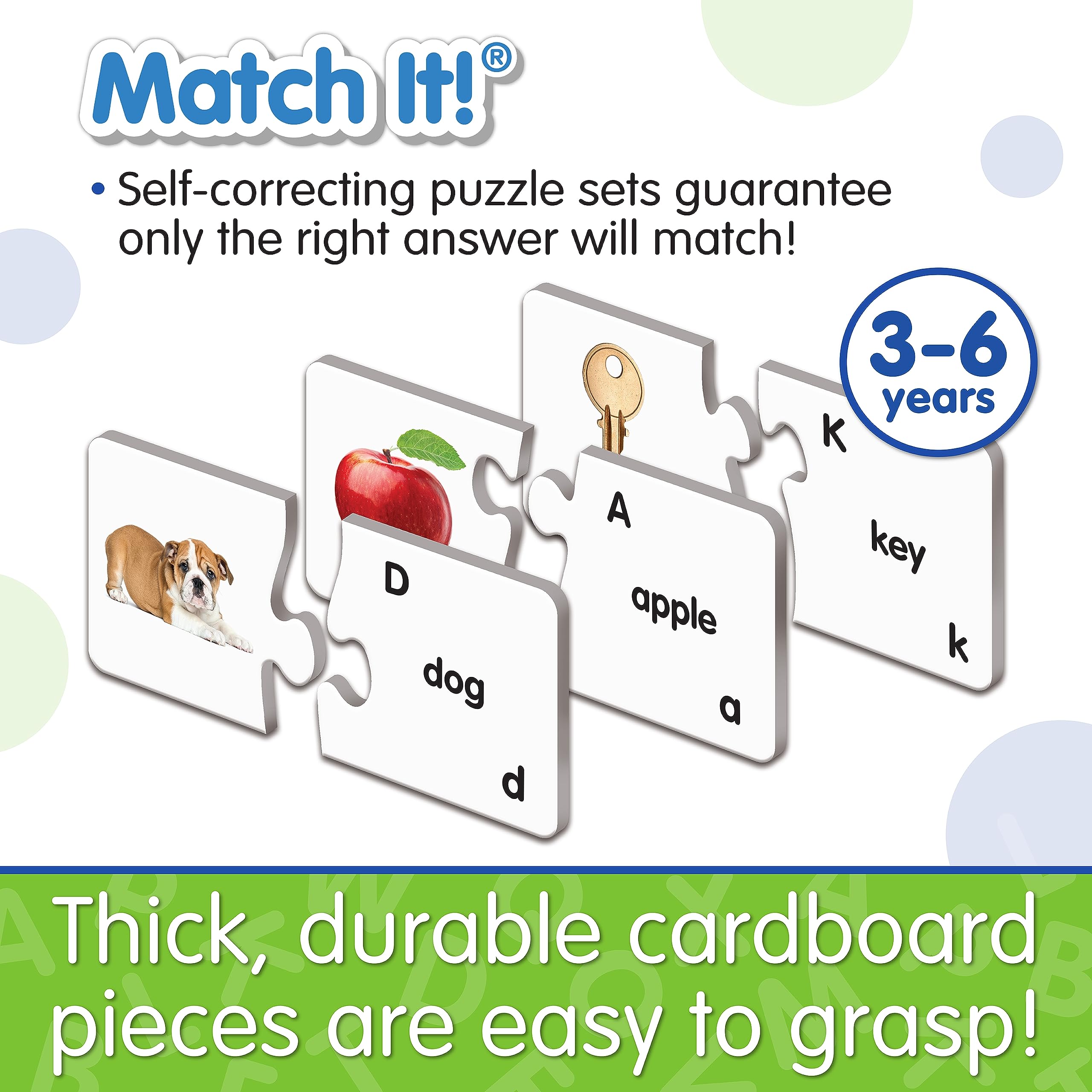The Learning Journey: Match It! - ABCs - Educational Alphabet Puzzle for Toddlers Ages 2-5, Award-Winning Preschool Learning Toy | Perfect for Homeschooling, Classroom Activities & Early Childhood Development