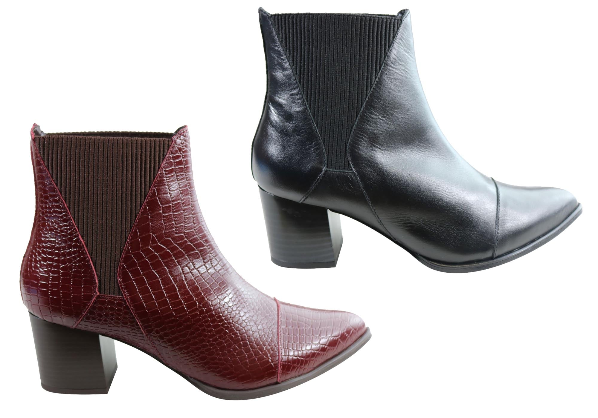 Orcade Hunter Women's Comfortable Leather Ankle Boots - Made in Brazil - Stylish & Durable for Everyday Wear, Work & Casual Outfits