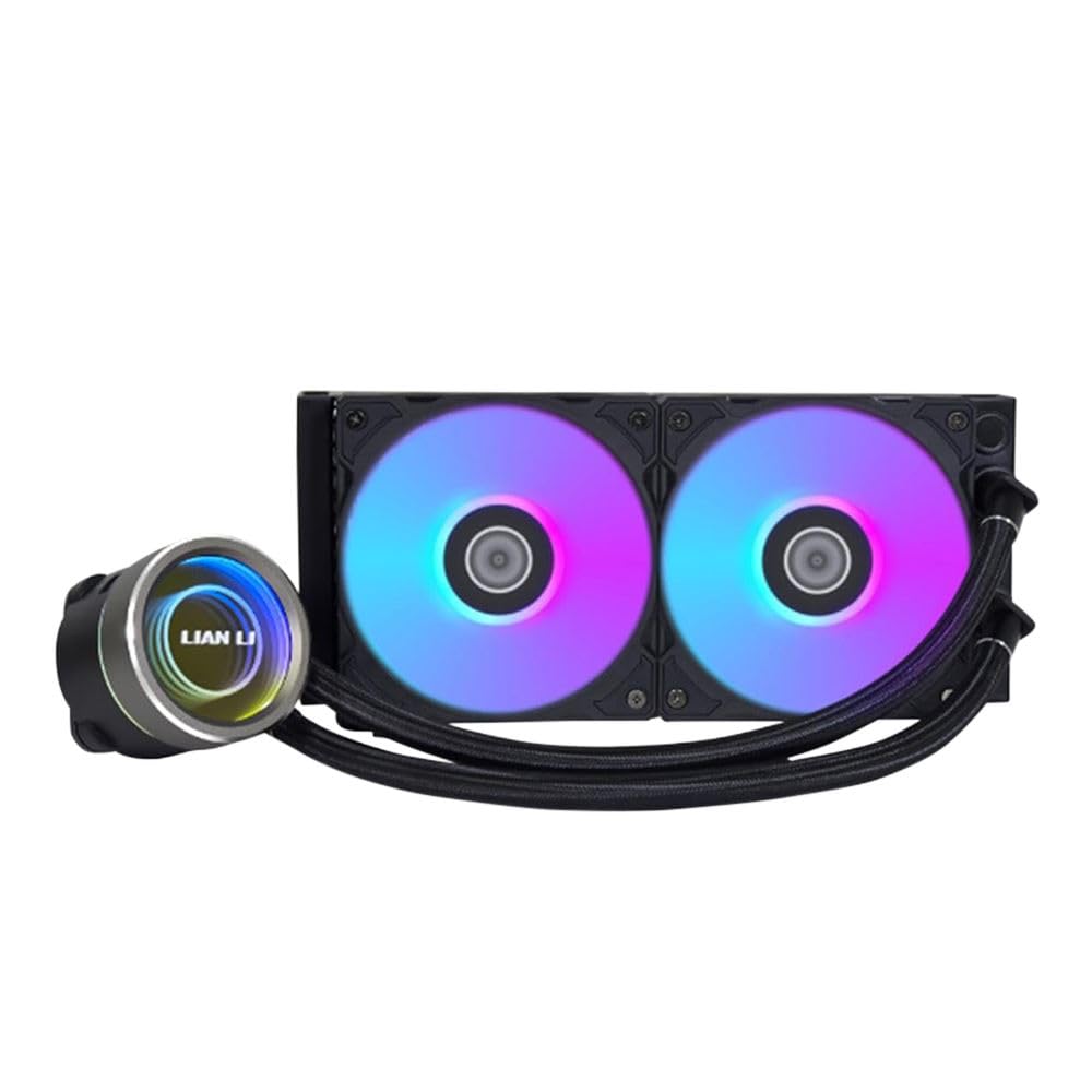 Lian-Li Galahad II Trinity 240mm AIO RGB CPU Liquid Cooler - High Performance Cooling for Gaming PC, Workstation & Overclocking | Quiet Operation with Addressable RGB Lighting