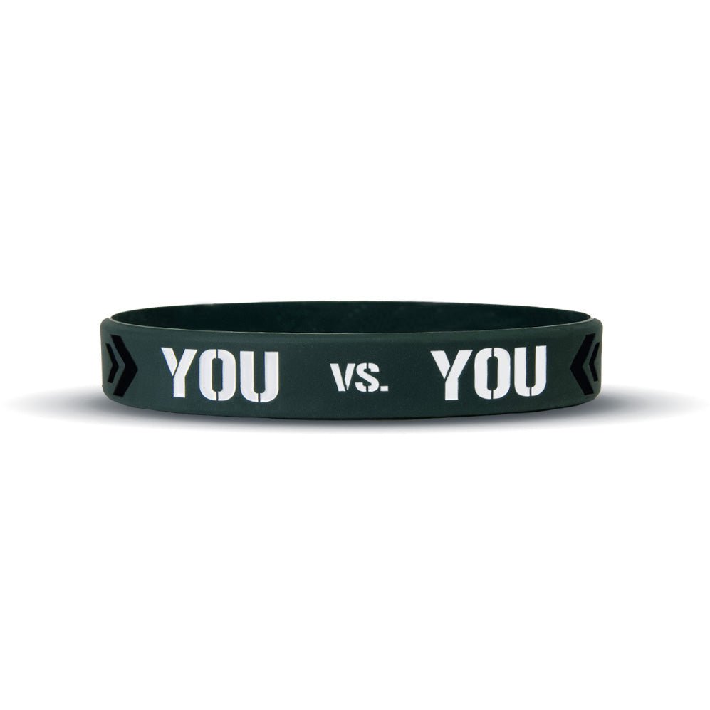 YOU VS YOU Motivational Wristband - Inspirational Fitness & Workout Accessory for Gym, Running & Sports - Stay Motivated & Push Your Limits