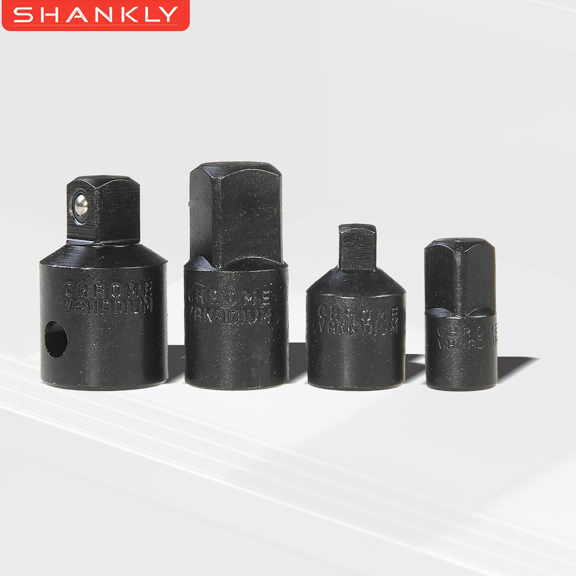 8-Piece Impact Socket and Adapter Set - 1/2
