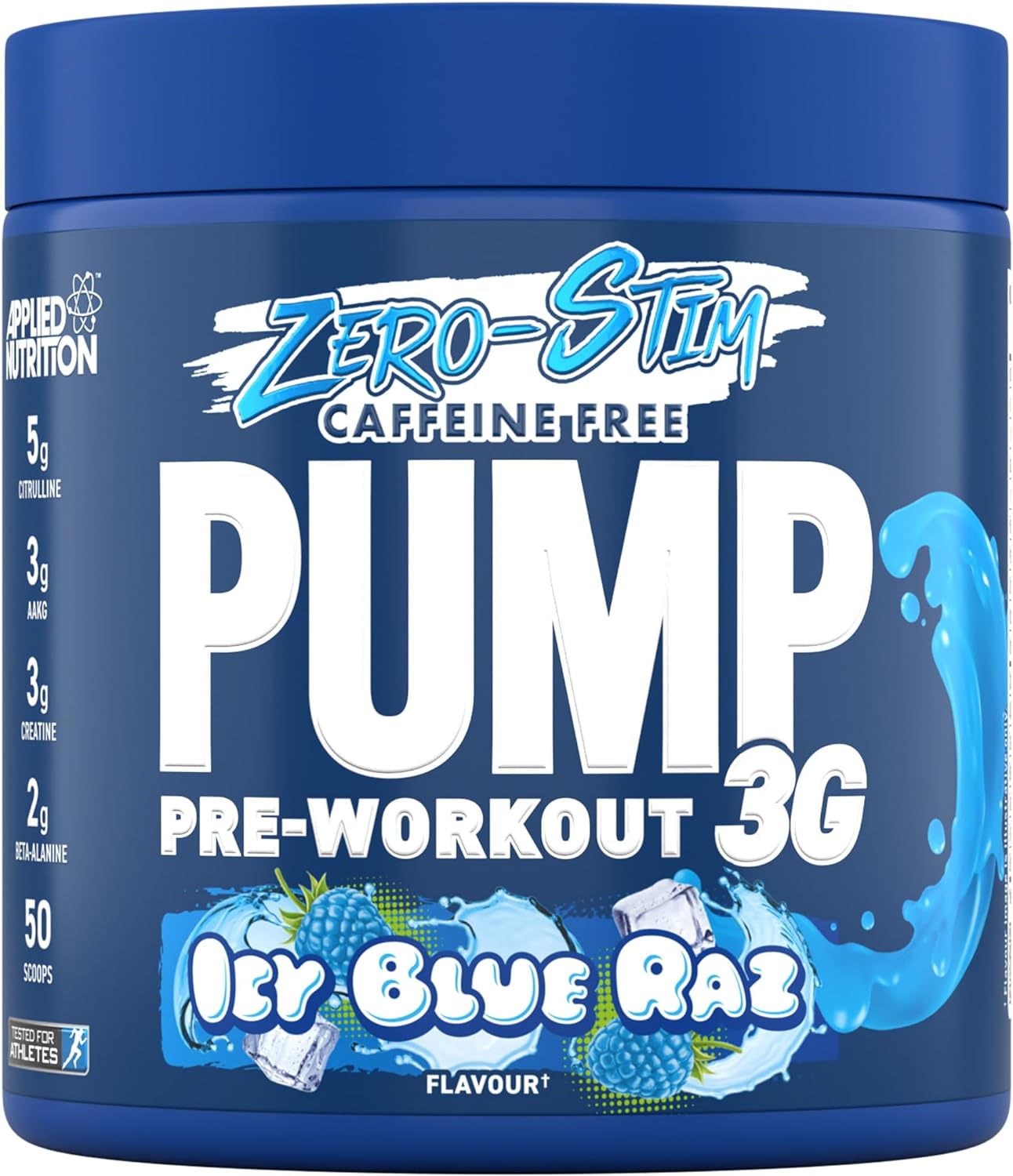 Applied Nutrition Pump Zero Stim Free Pre Workout Powder - 350g (50 Servings) | Caffeine-Free Muscle Pump & Performance Booster | Ideal for Gym, Bodybuilding & Fitness Training
