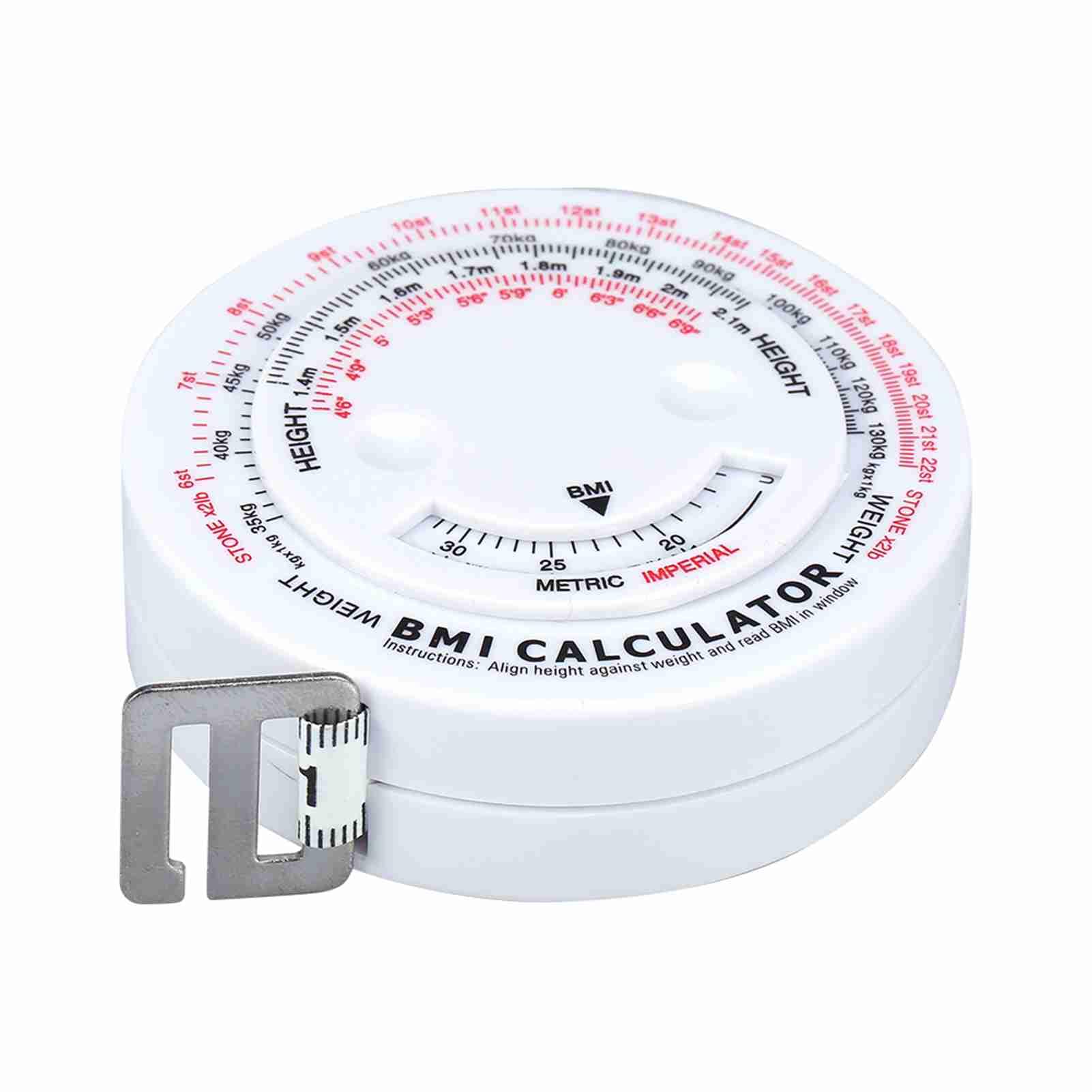 Filfeel BMI Measure Tape - Body Fat Caliper Tester & Retractable Fitness Measuring Tape for Accurate Body Mass Index and Fat Measurement | Perfect for Home Gym, Weight Loss Tracking, and Personal Fitness Goals