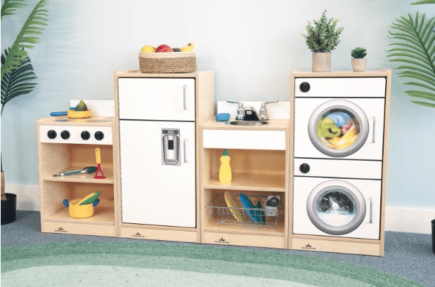 Let's Play Toddler Stove - White Pretend Play Kitchen Toy WB7225 | Fun Role-Playing for Kids Ages 3+ | Perfect for Imaginative Play & Early Learning