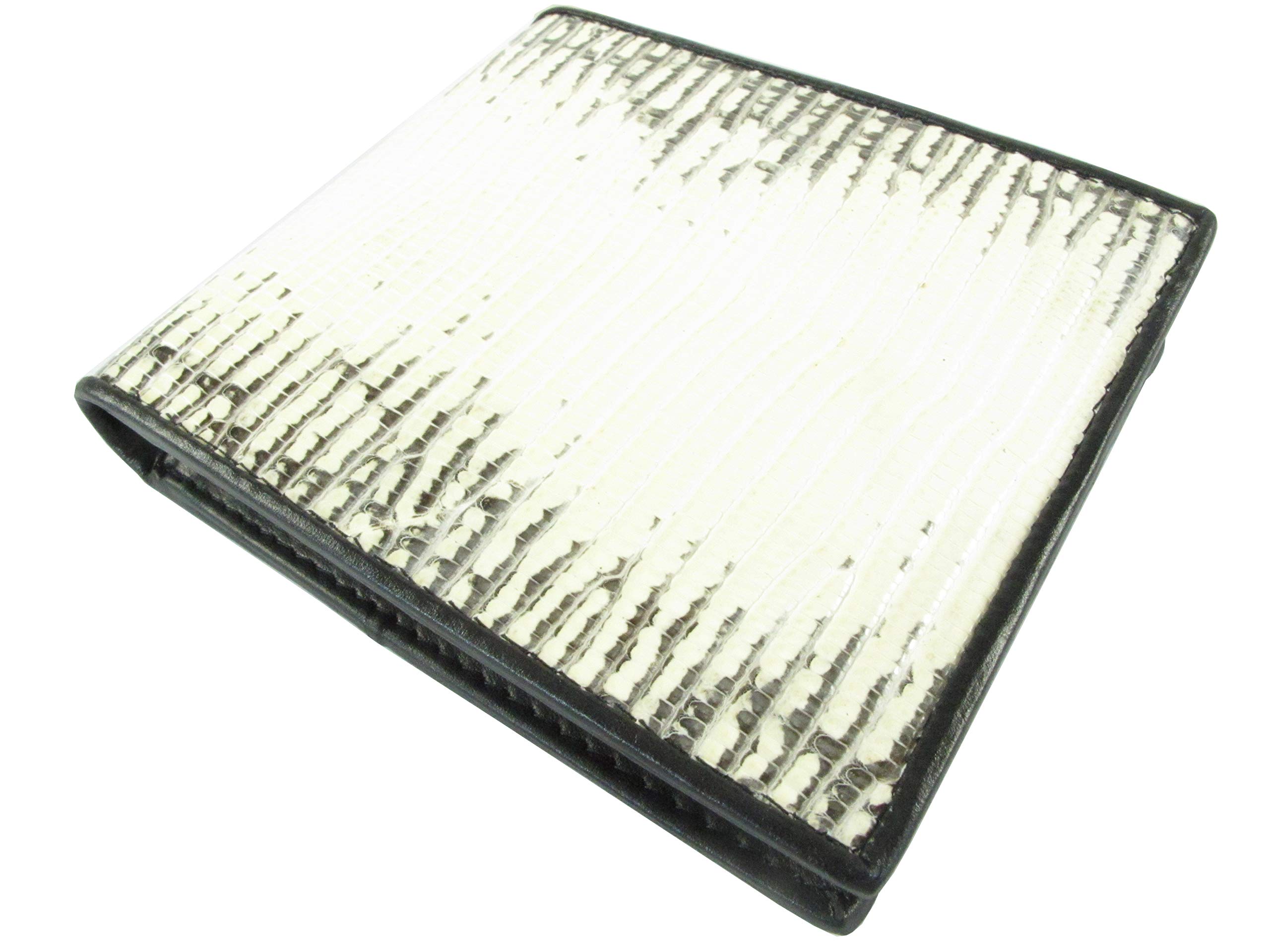 Genuine Lizard Skin Leather Wallet for Men - Slim Bifold RFID Blocking Soft Leather Wallet - Perfect for Everyday Carry, Business & Travel