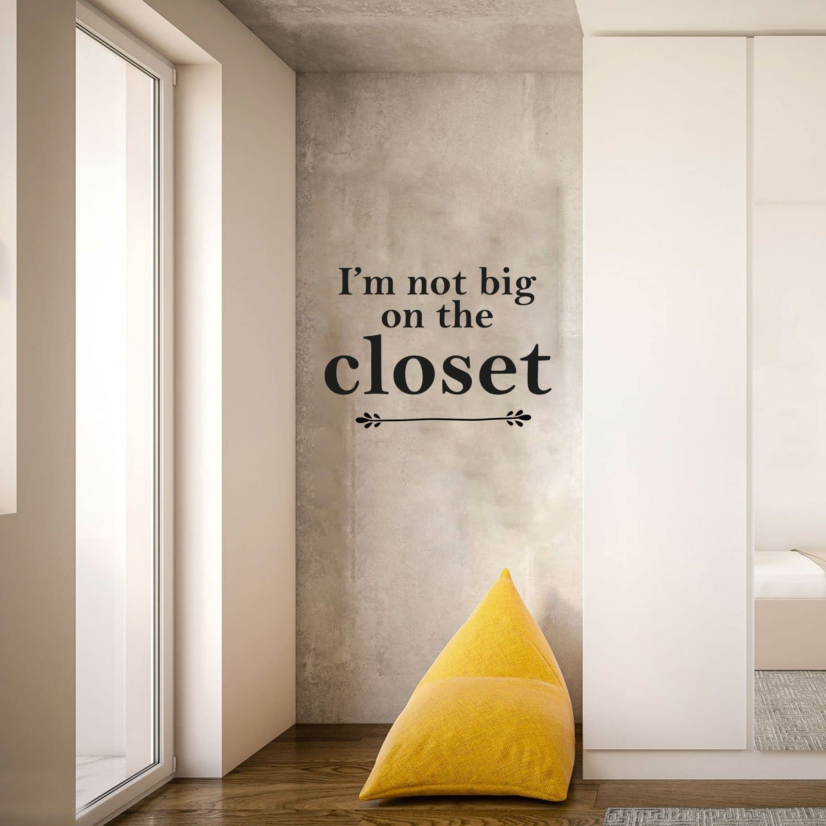 Life Quotes Vinyl Wall Art Decal - Inspirational Closet Sticker for Dressing Room, Wardrobe & Home Decor (14x20 inch) - Perfect for Bedroom, Walk-in Closet & Fashion Lover's Space