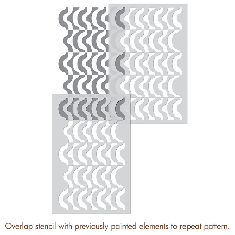 Modern Art Wall Stencil Kit - DIY Home Decor Painting Templates for Creative Wall Designs | Perfect for Living Rooms, Bedrooms & Nursery Accent Walls