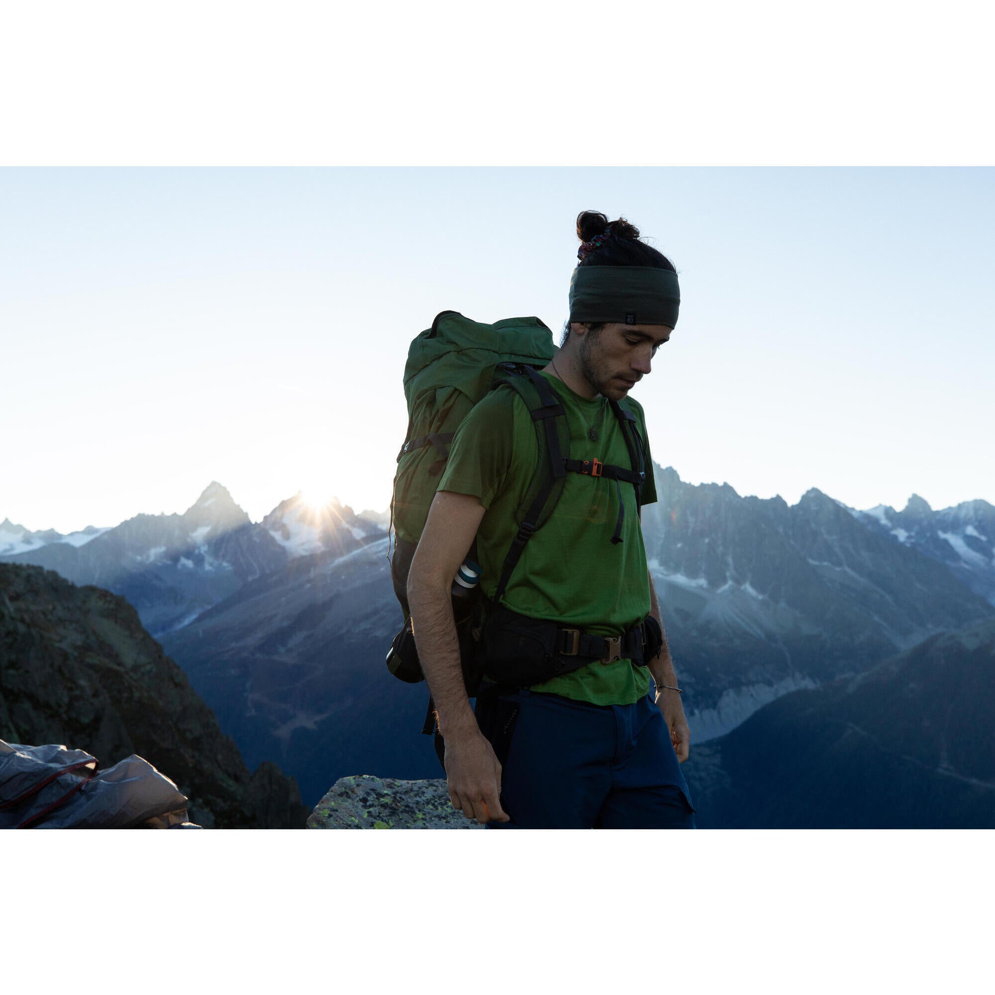 Forclaz MT500 Merino Wool Headband - Warm Winter Headband for Men & Women - Soft Breathable Skiing Hiking Running Accessories - Perfect for Outdoor Sports & Cold Weather Activities