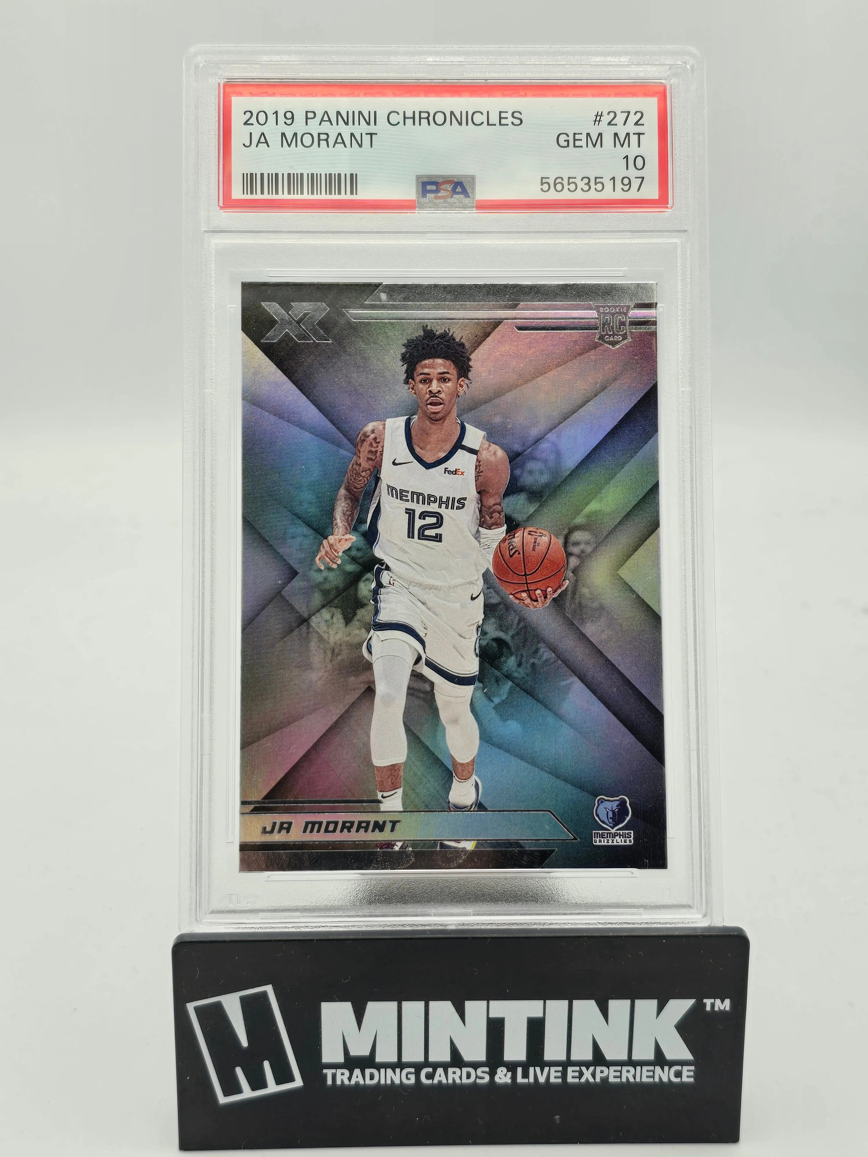 2019 Panini Chronicles XR Ja Morant Rookie Card PSA 10 #272 - Perfect for Basketball Collectors & NBA Memorabilia Fans