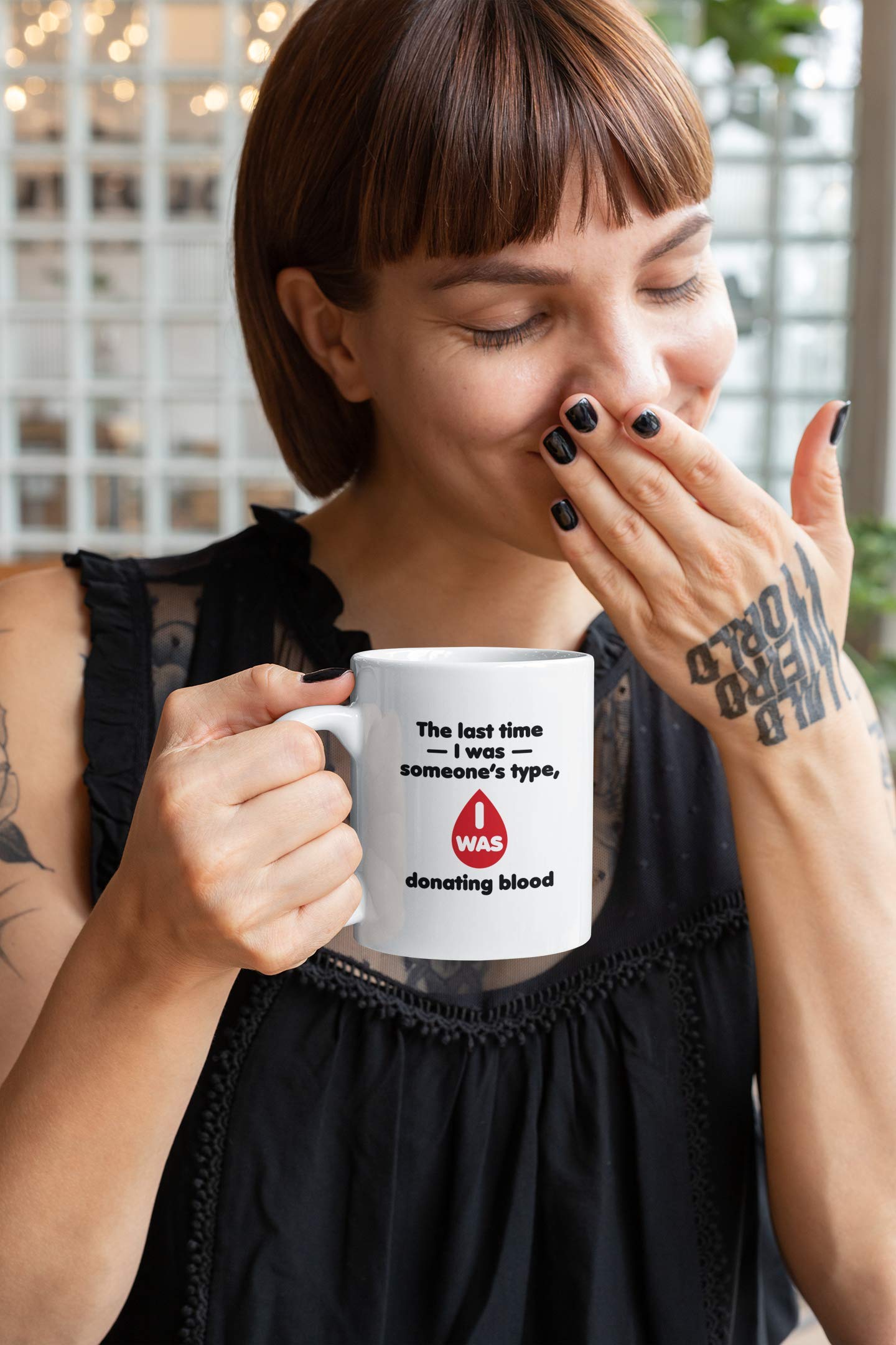 Funny Blood Donation Coffee Mug for Nurses - 15oz, Great Gift for Medical Workers