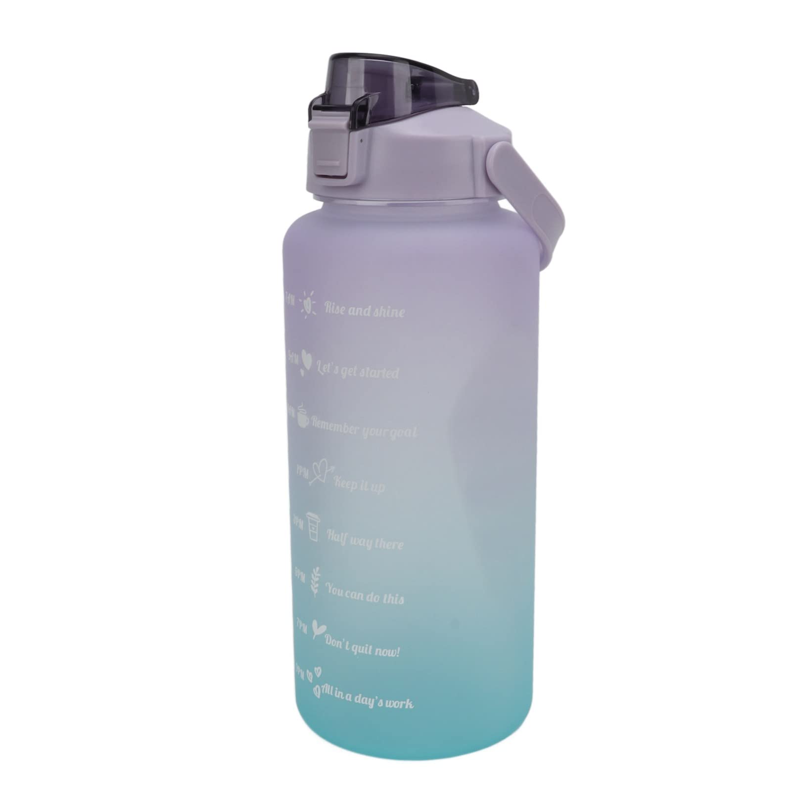 Leakproof Portable Sports Water Bottle with Purple Gradient Cover - Ideal for Camping, Hiking, Running, and Gym Workouts