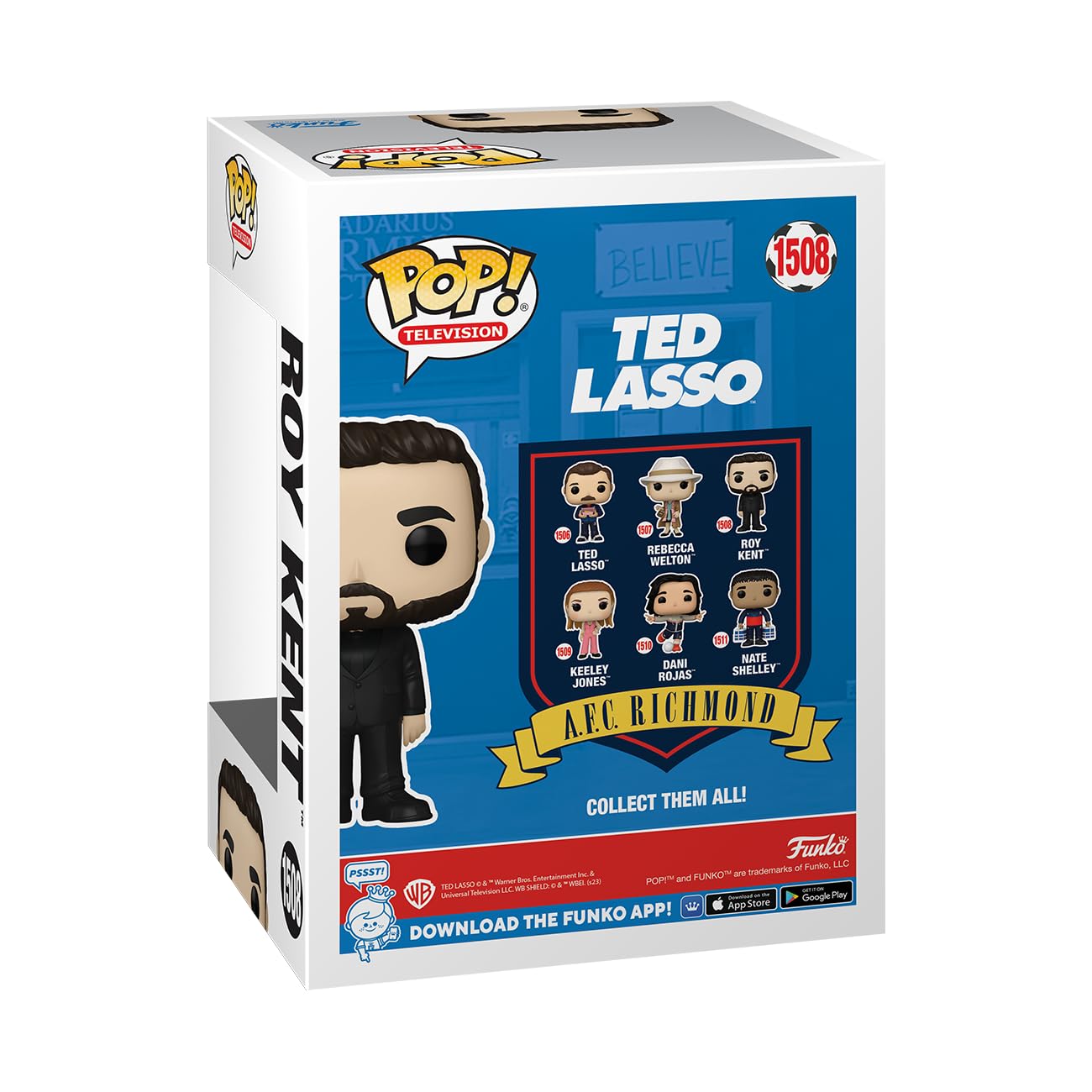 Roy Kent Black Suit Action Figure - Ted Lasso Collectible for Fans, Office & Home Decor, TV Show Merchandise Gift for Soccer Lovers
