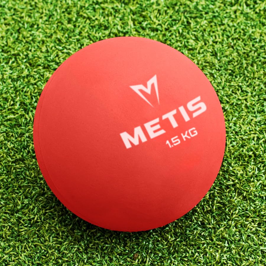 METIS Indoor/Outdoor Rubber Shot Put - 5 Weight Options for Track & Field Training | Perfect for School Athletics, Gym Workouts & Sports Competitions