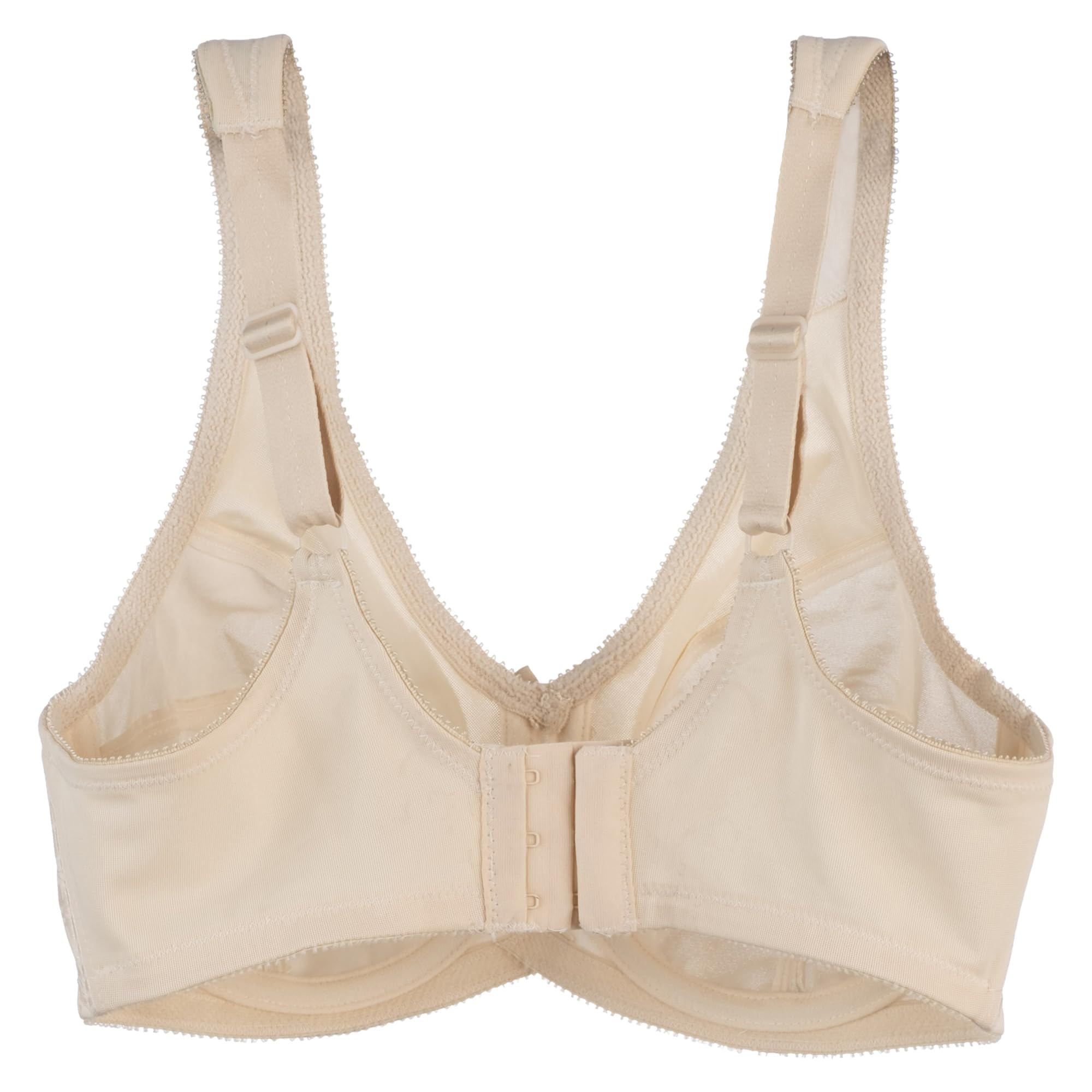 Full Figure Wireless Seamed Cup Bra for Women - Comfortable Support & Lift for Everyday Wear, Workout & Lounge